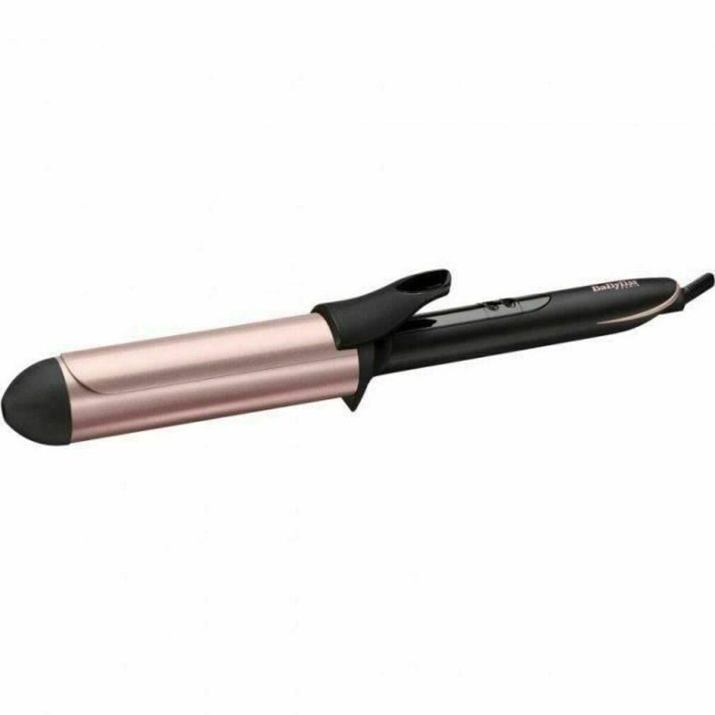 BaByliss Lockenstab mit roségoldfarbenem Lockenstab und schwarzem Griff. Schwarzes Kabel.