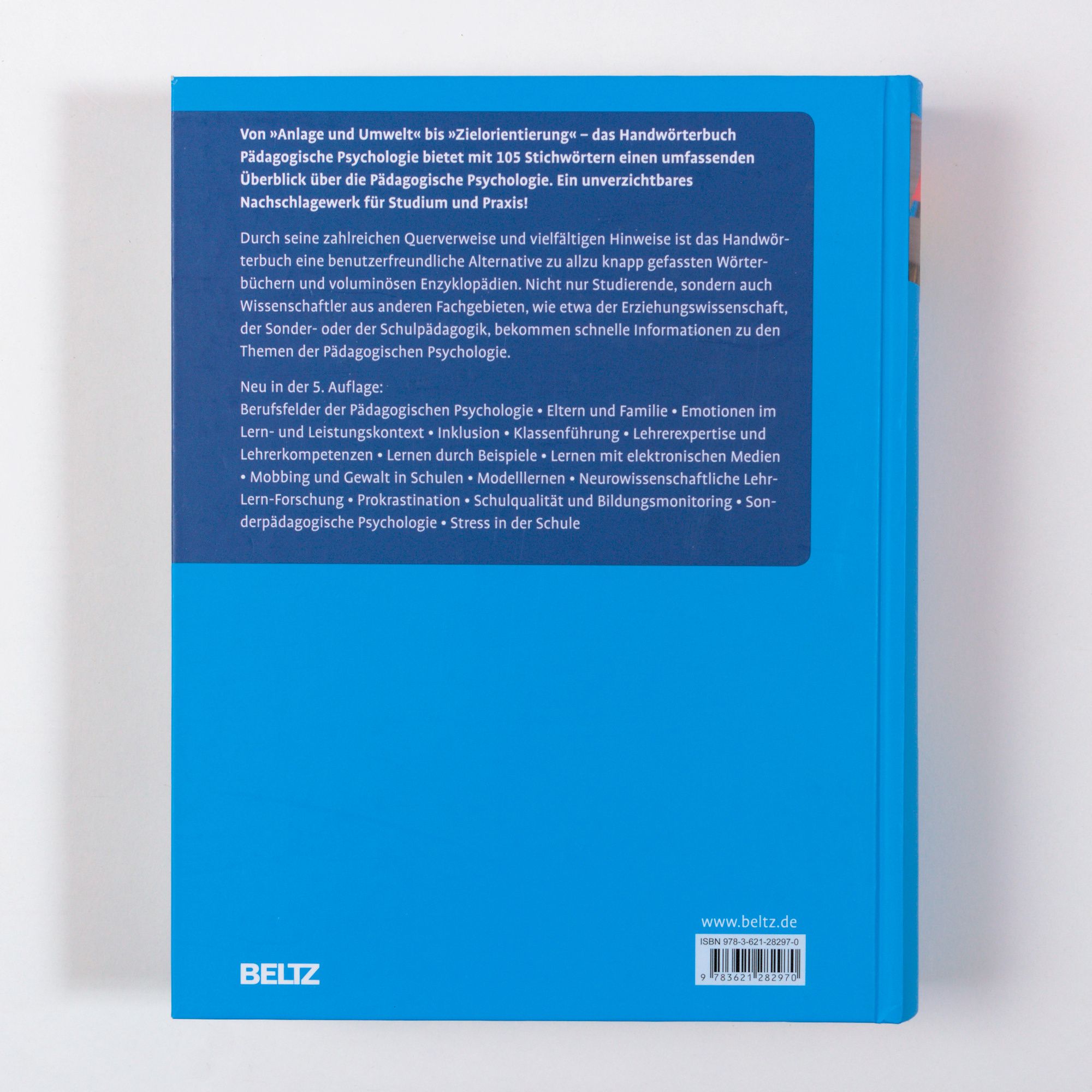 Handwörterbuch Pädagogische Psychologie