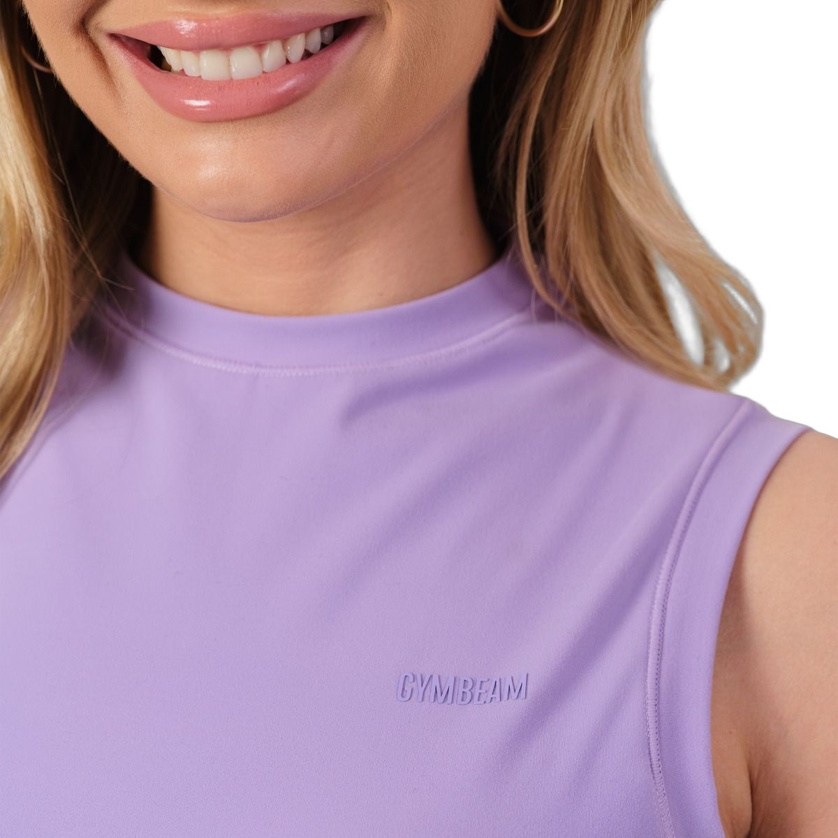 Ärmelloses Damen-Top in Iris mit Rollkragen und Slim Fit.