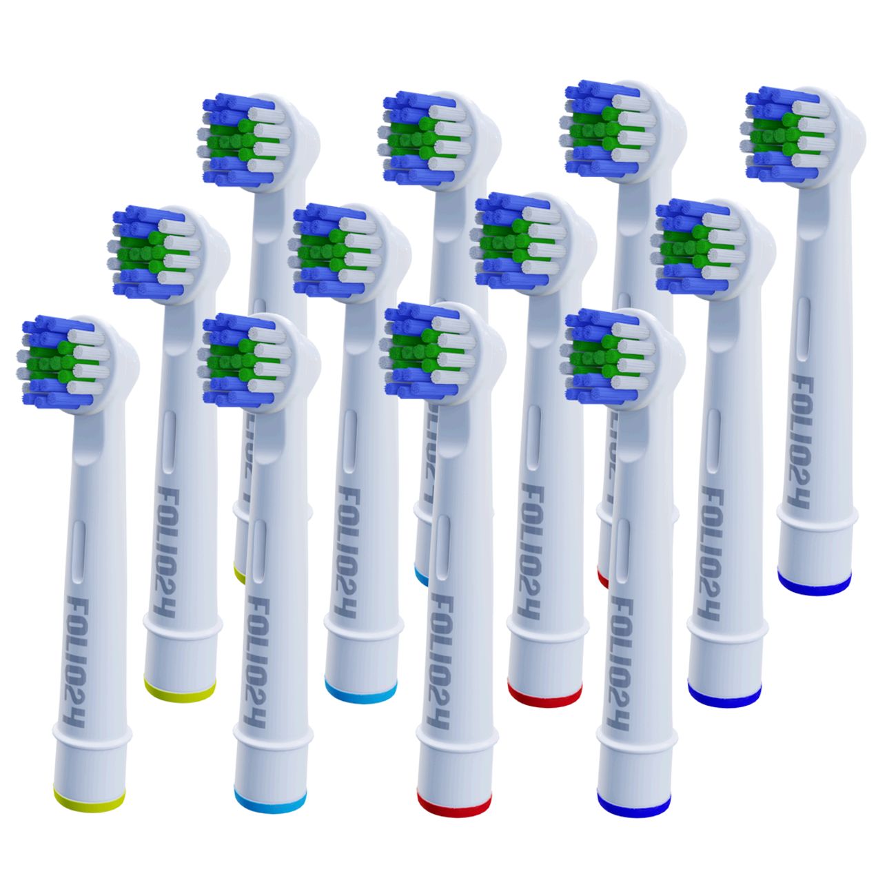 Folio24 - Aufsteckbürsten kompatibel mit Oral-B elektrischen Zahnbürsten