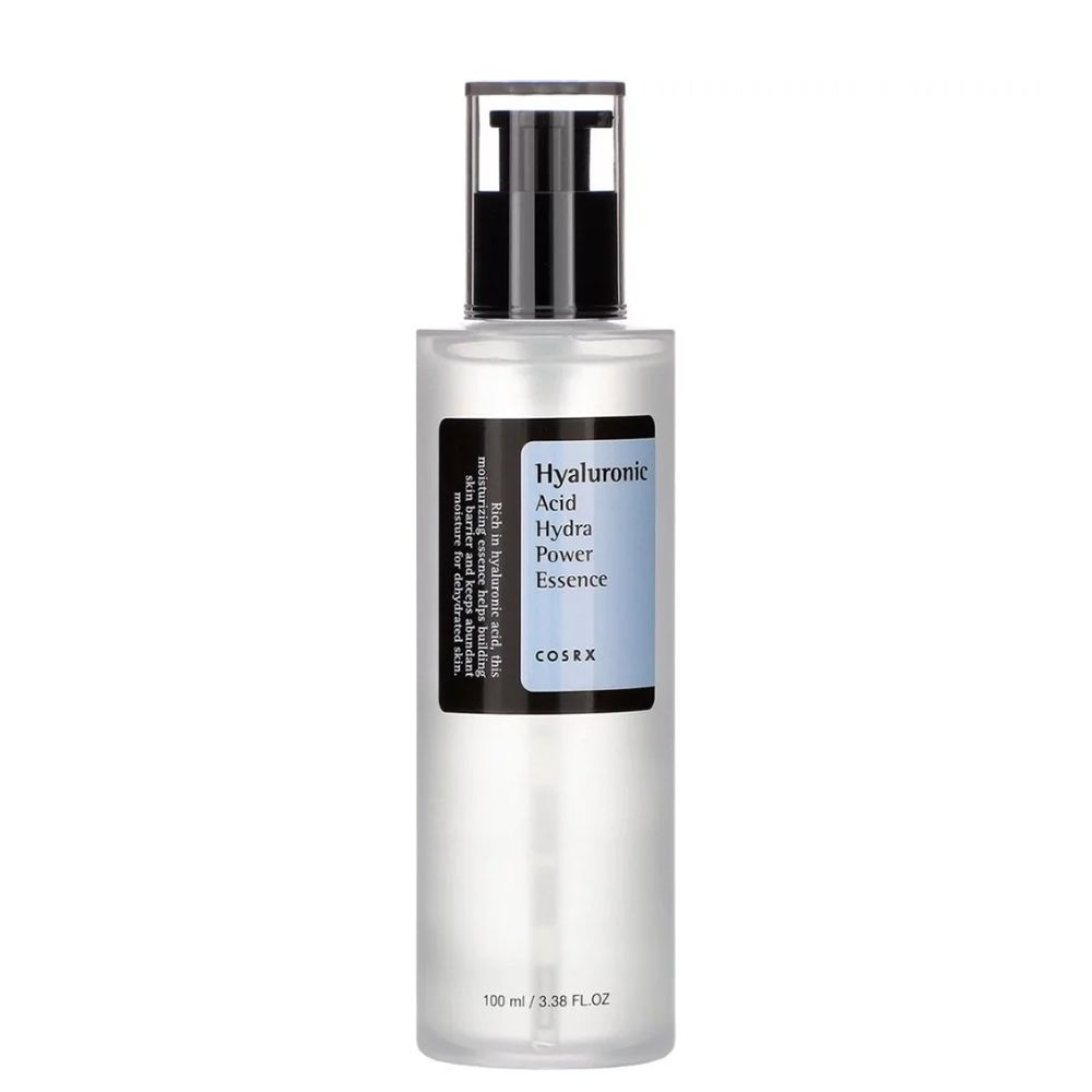 COSRX Hyaluronic Acid Hydra Power Essence Flasche mit Pumpspender.