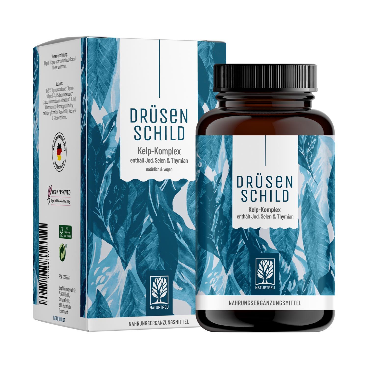 Jod (Kelp) & Selen Komplex - Drüsenschild - NATURTREU®