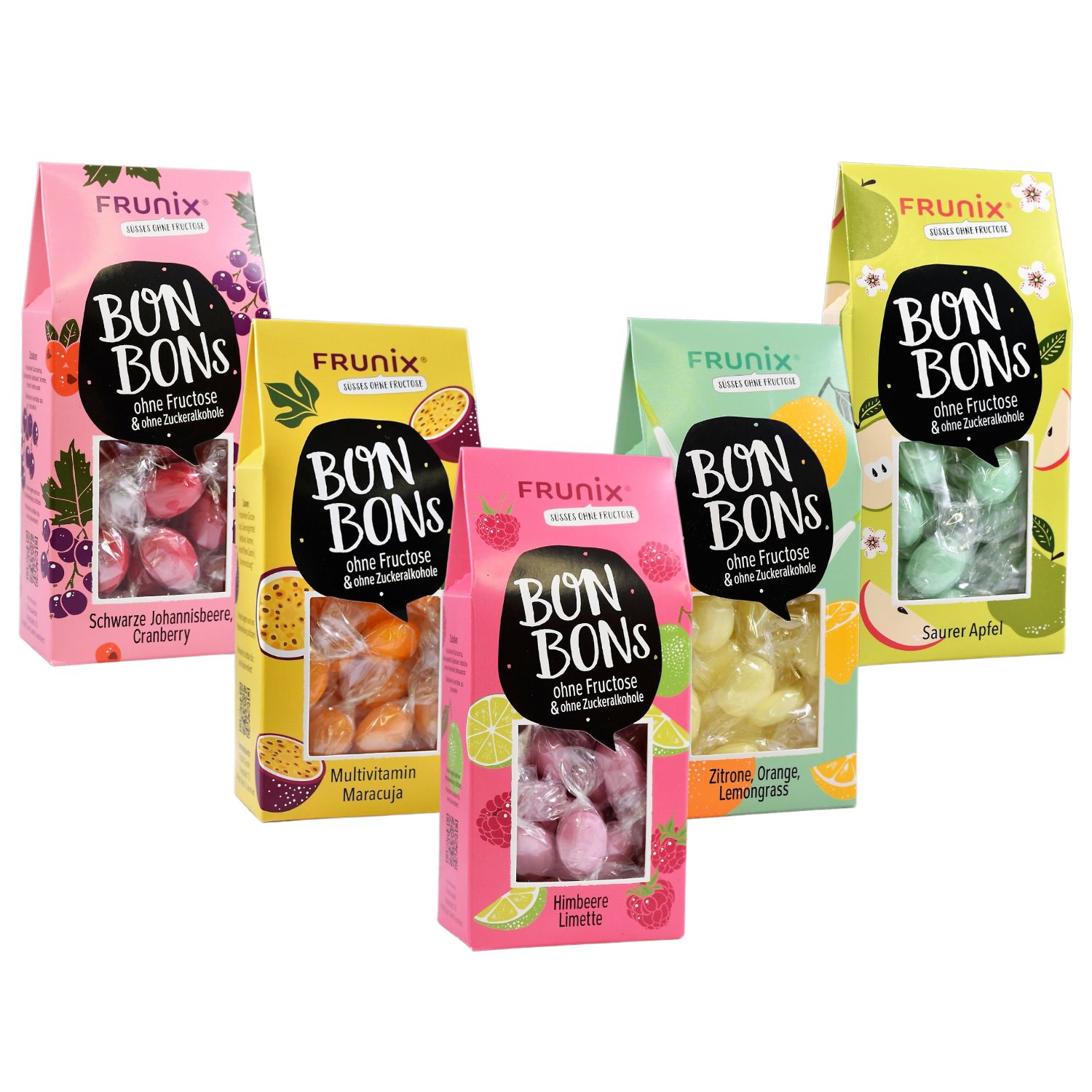 FRUNIX® Fruchtzauber-Mix - 5 fructosefreie Fruchtsorten im Set