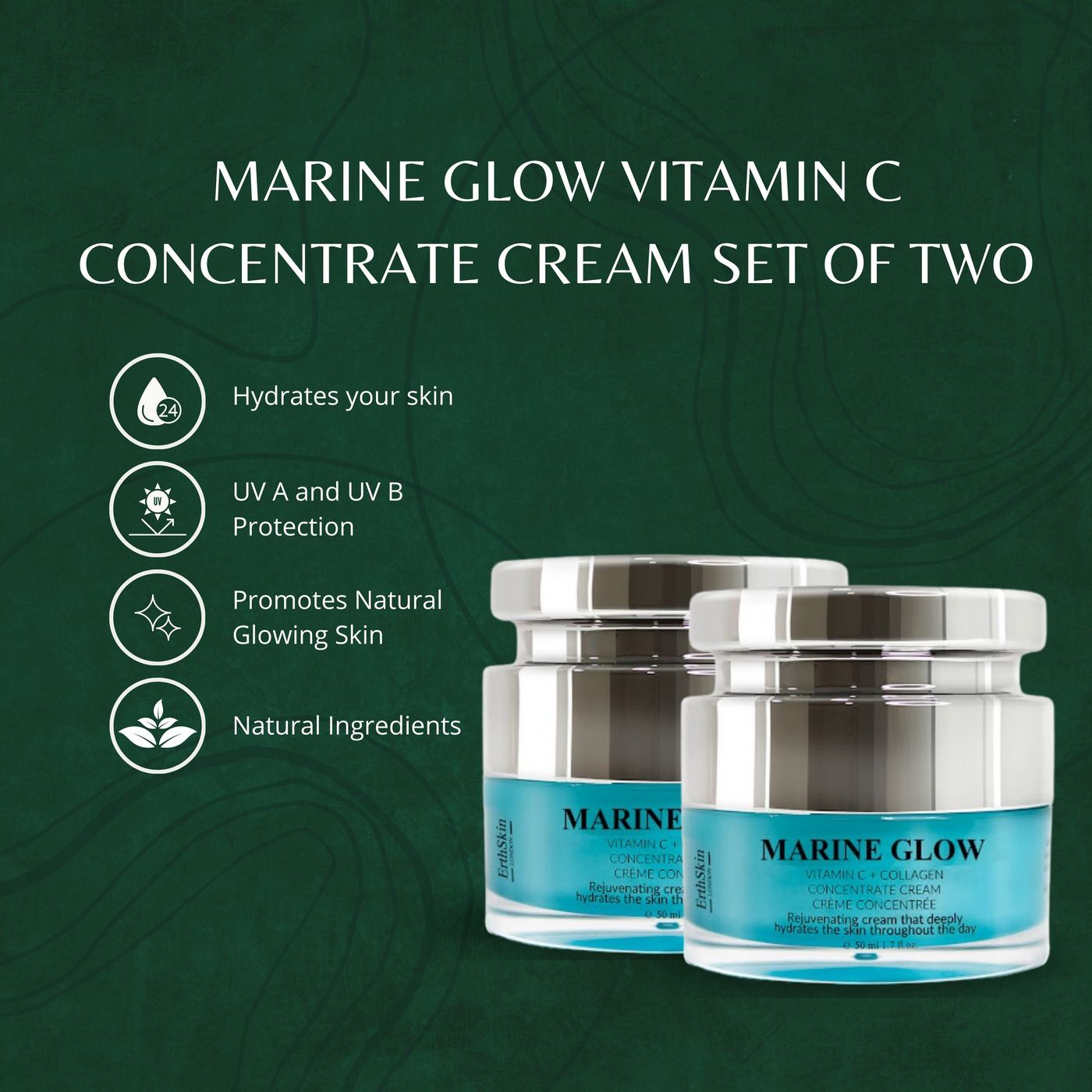 ErthSkin London 2x Marine Glow Vitamin C-Konzentratcreme