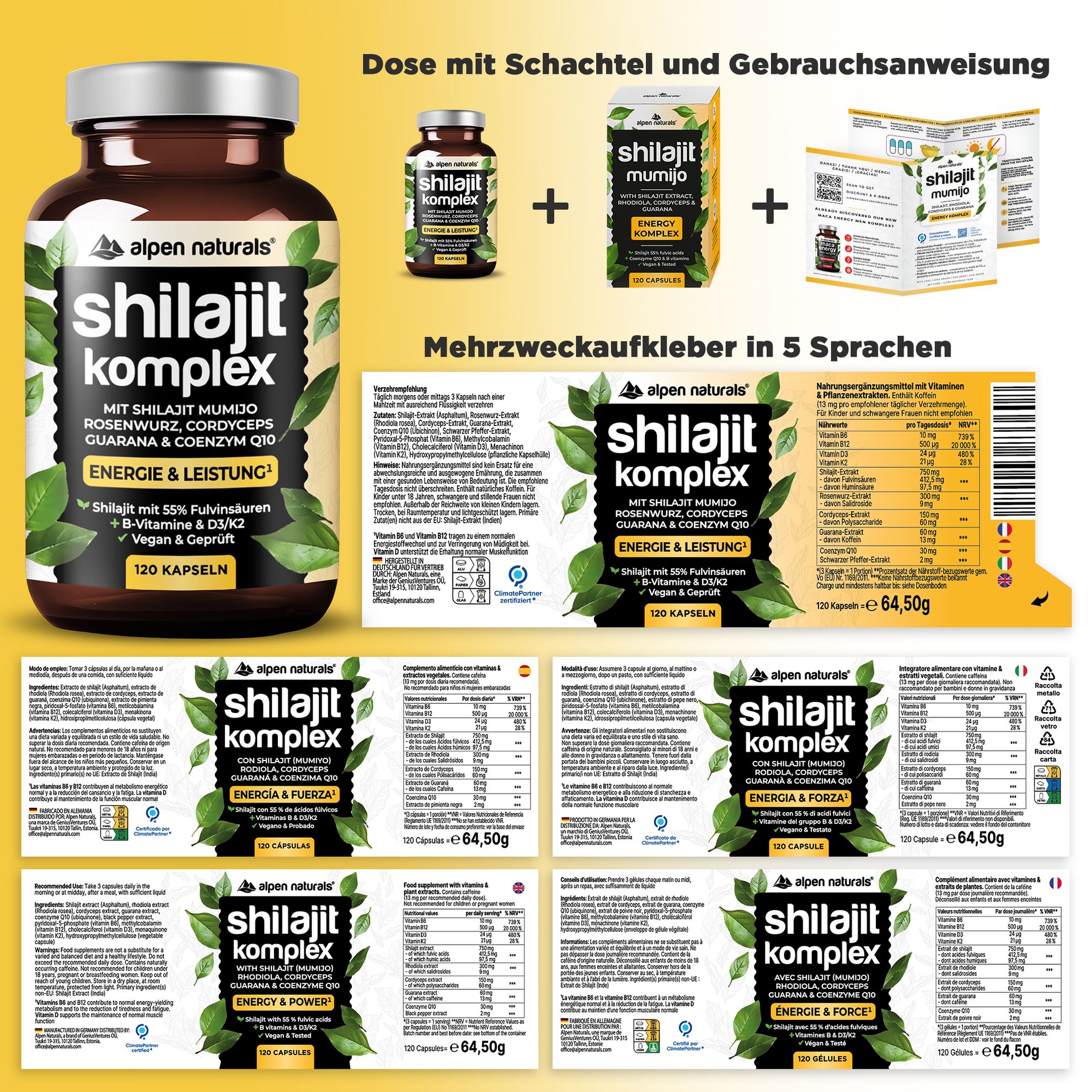 Alpen Naturals Shilajit Mumijo Komplex