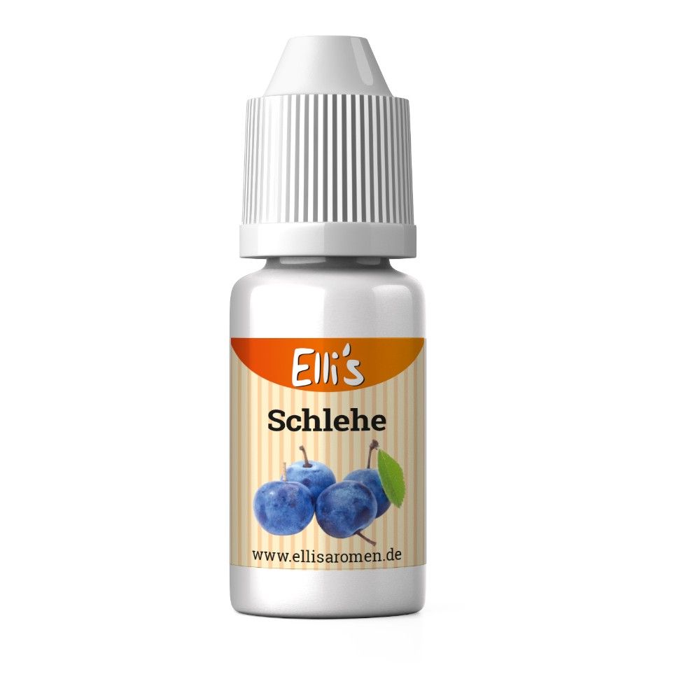 Fläschchen mit weißem Deckel. Etikett mit Produktname, Abbildung von Pflaumen und Website-Adresse.