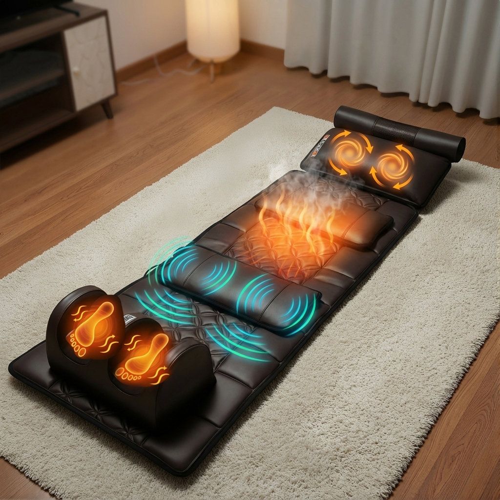 Premium-Paar-Set – Beheizte Professionelle Massagematten x2, Ganzkörpermassage