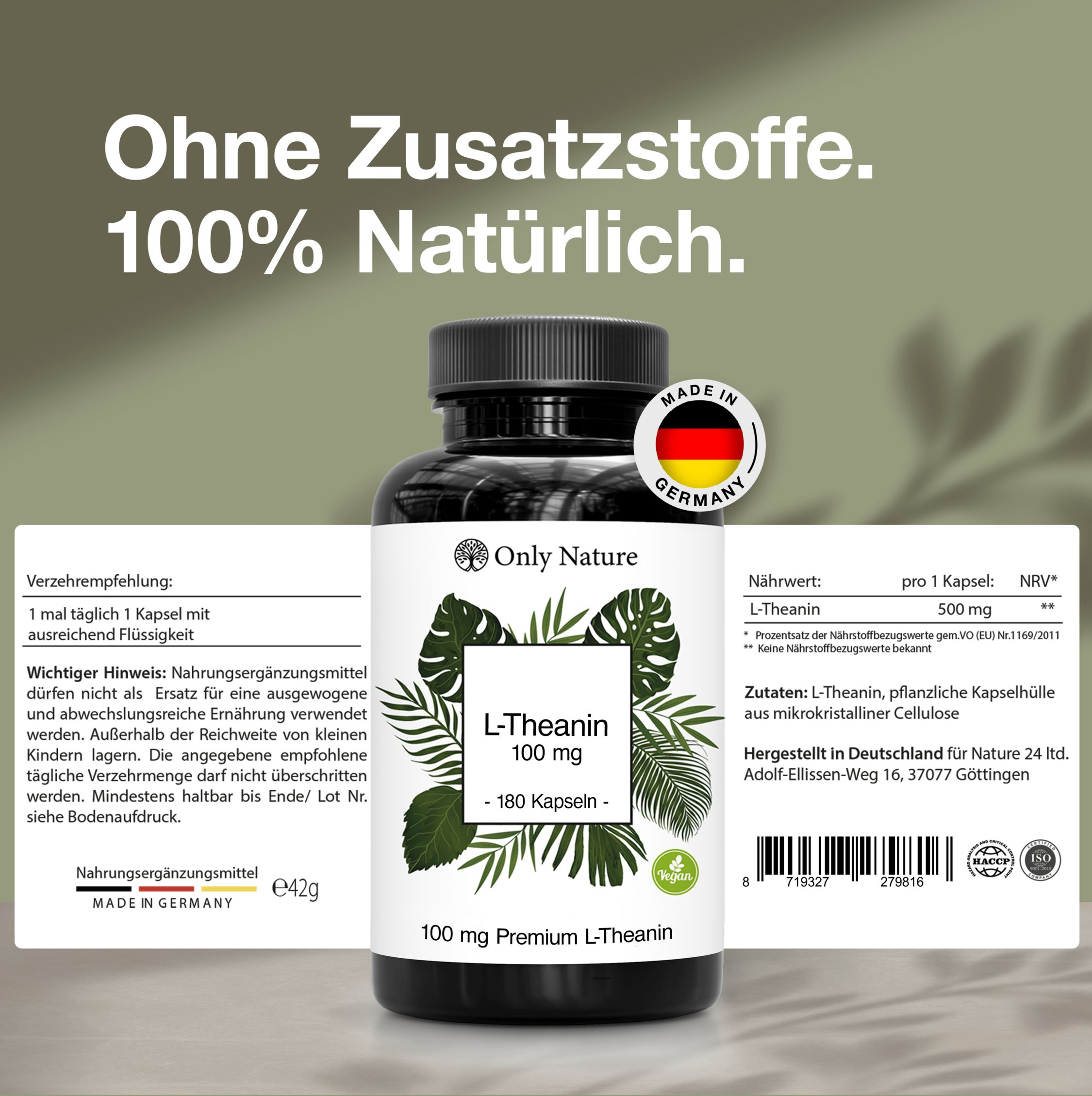 Only Nature L Theanin Kapseln