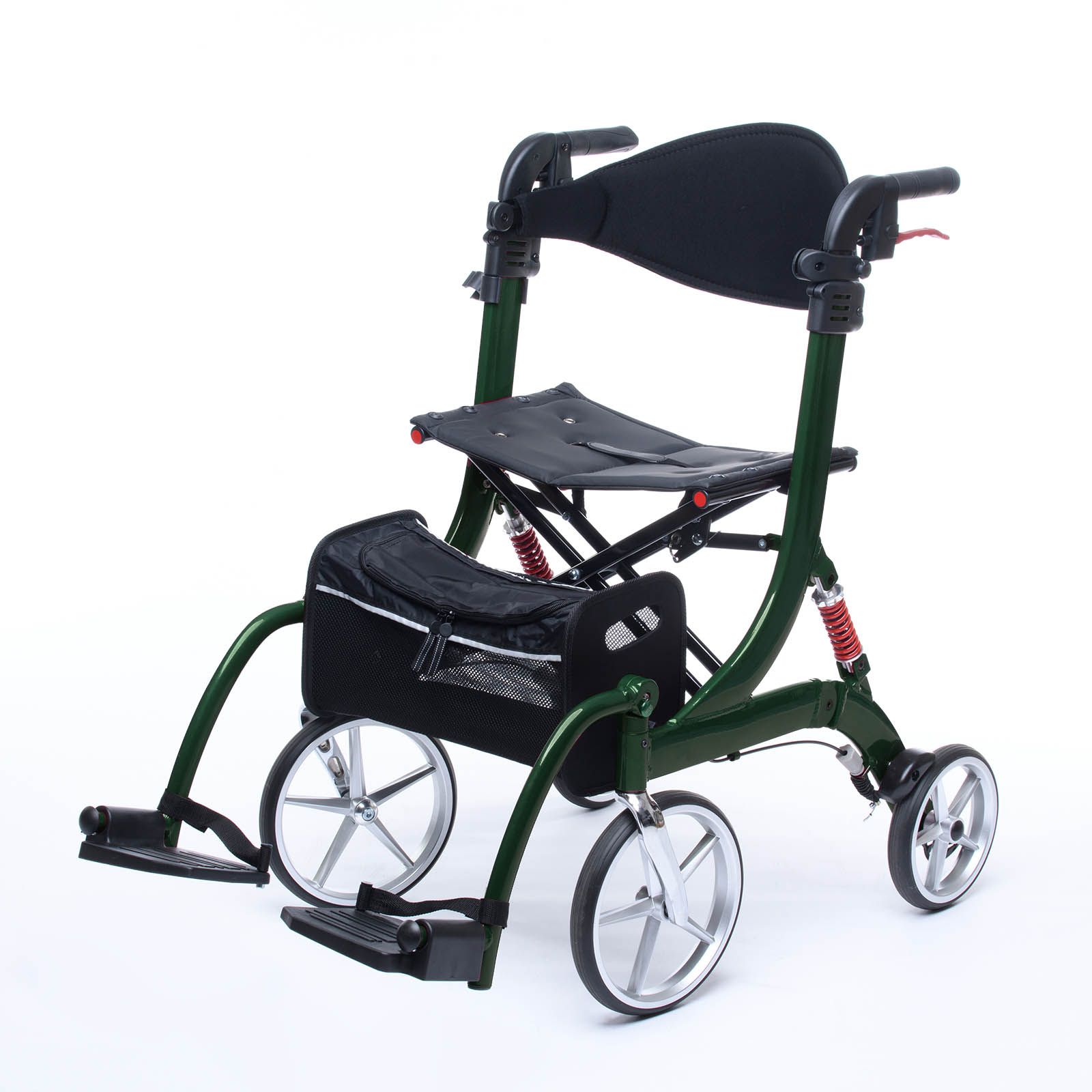 Bescomedical - 2 in 1 Rollator SPRING VARIO mit Rollstuhl Funktion