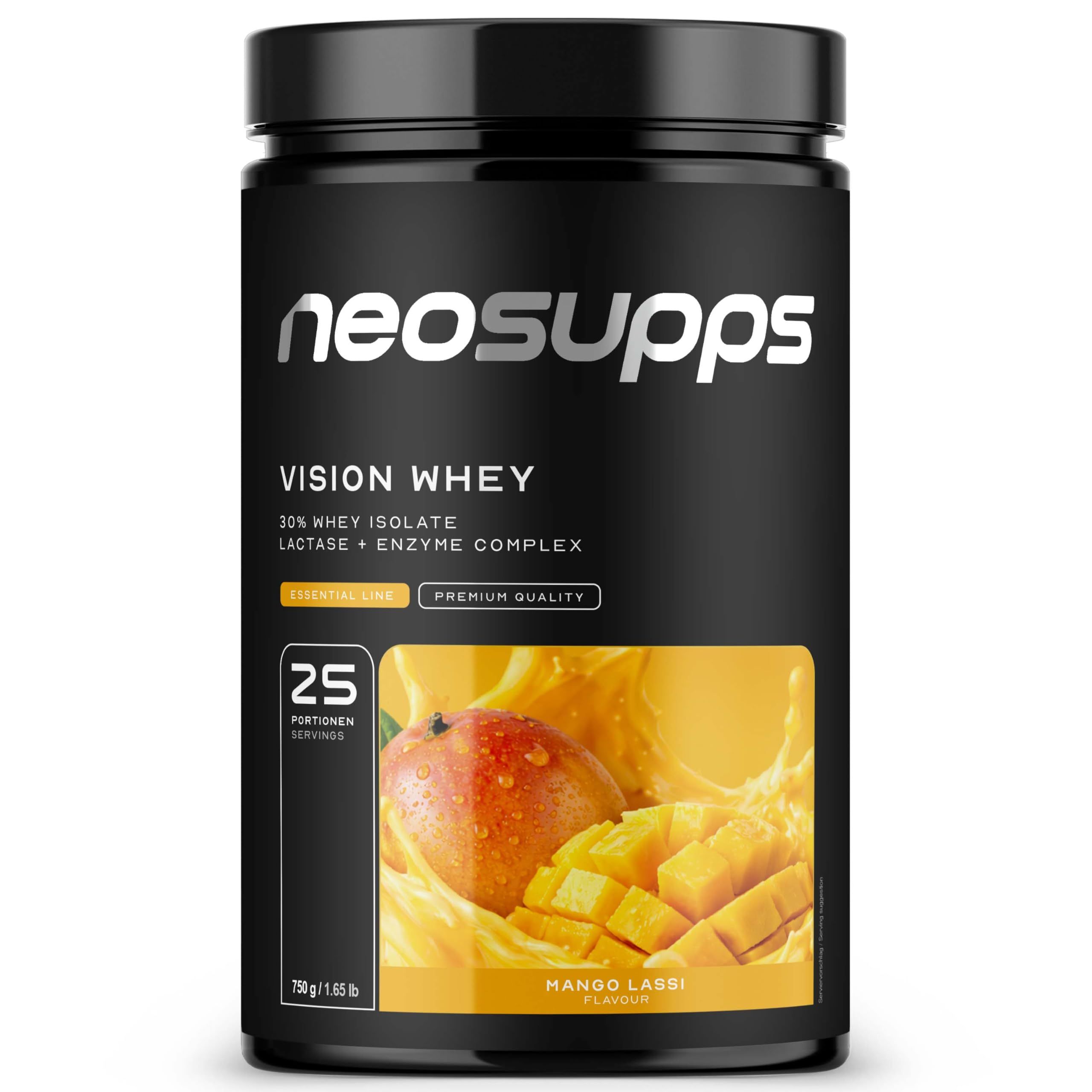 Neosupps Vison Whey Mango Lassi, Proteinpulver zum Abnehmen & Muskelaufbau