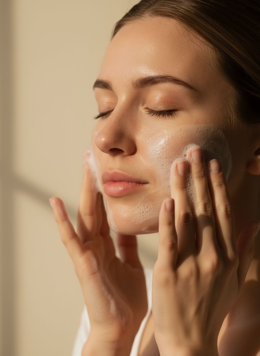 KatriNaturals Gesichts-Set Balance & Glow – Reinigung, Rosenwasser, Creme | unreine & trockene Haut