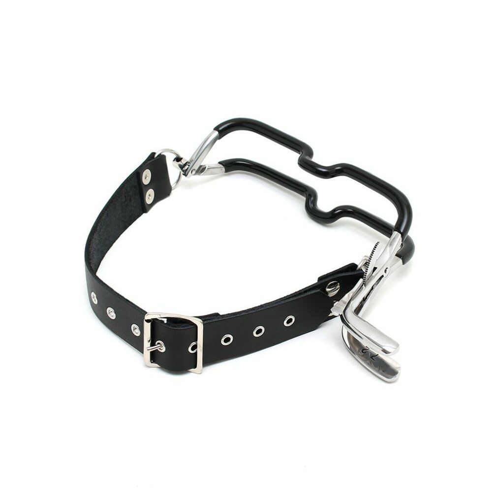 Rimba Bondage Play - Jennings Mundklemme mit Halsband