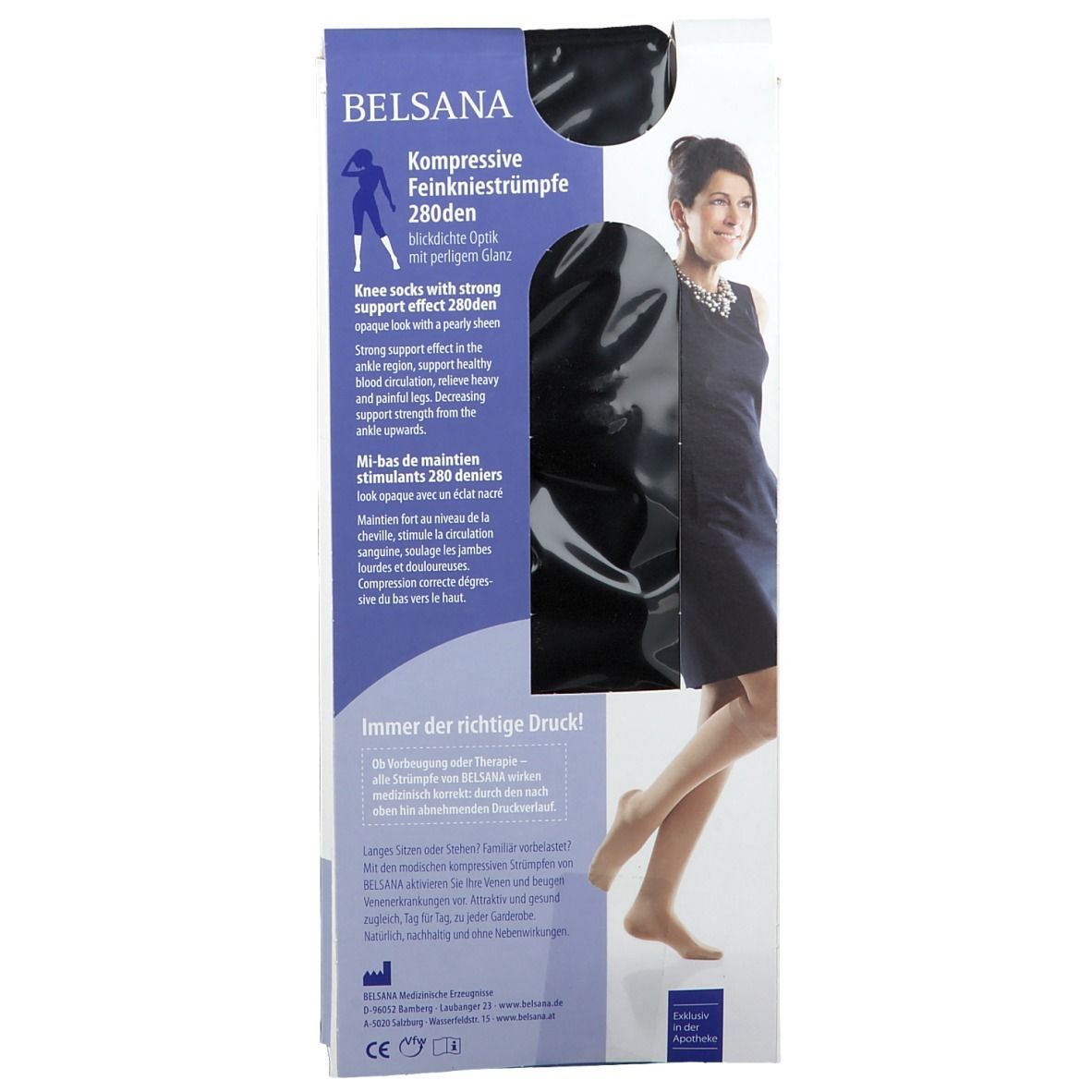 BELSANA 280den glamour Größe M Schwarz