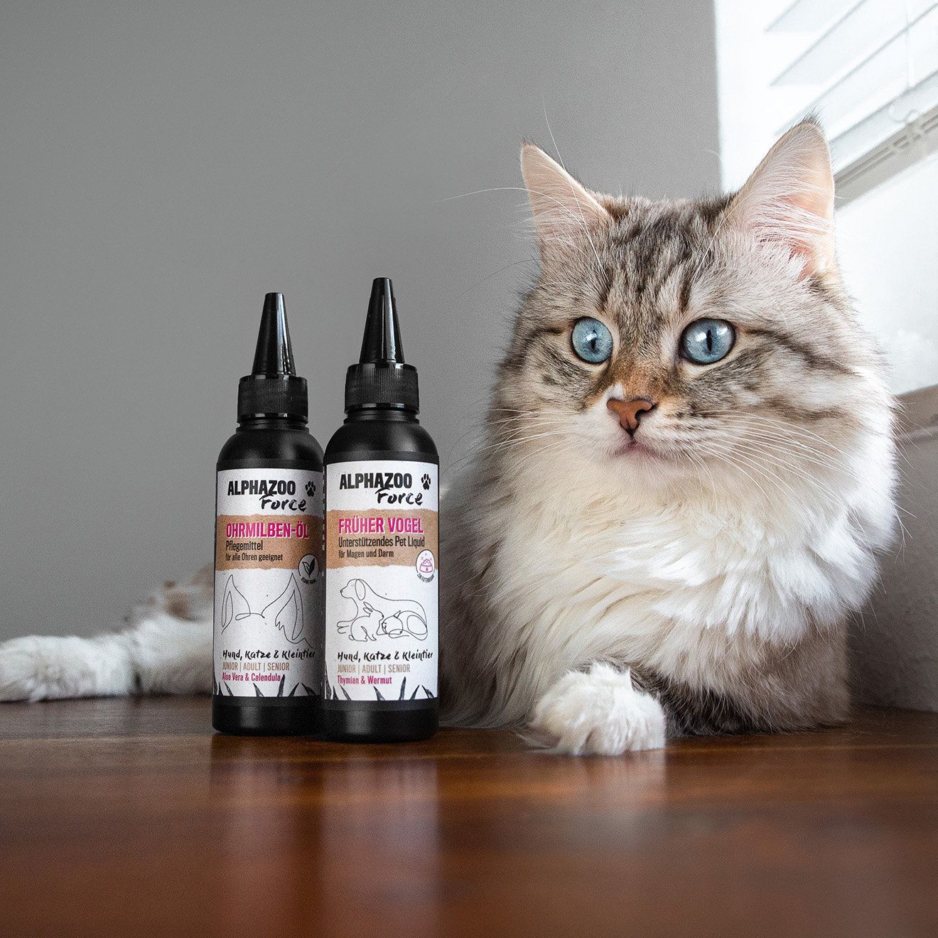 ALPHAZOO Ohrmilbenöl 100ml für Hunde & Katzen I Starkes Mittel gegen