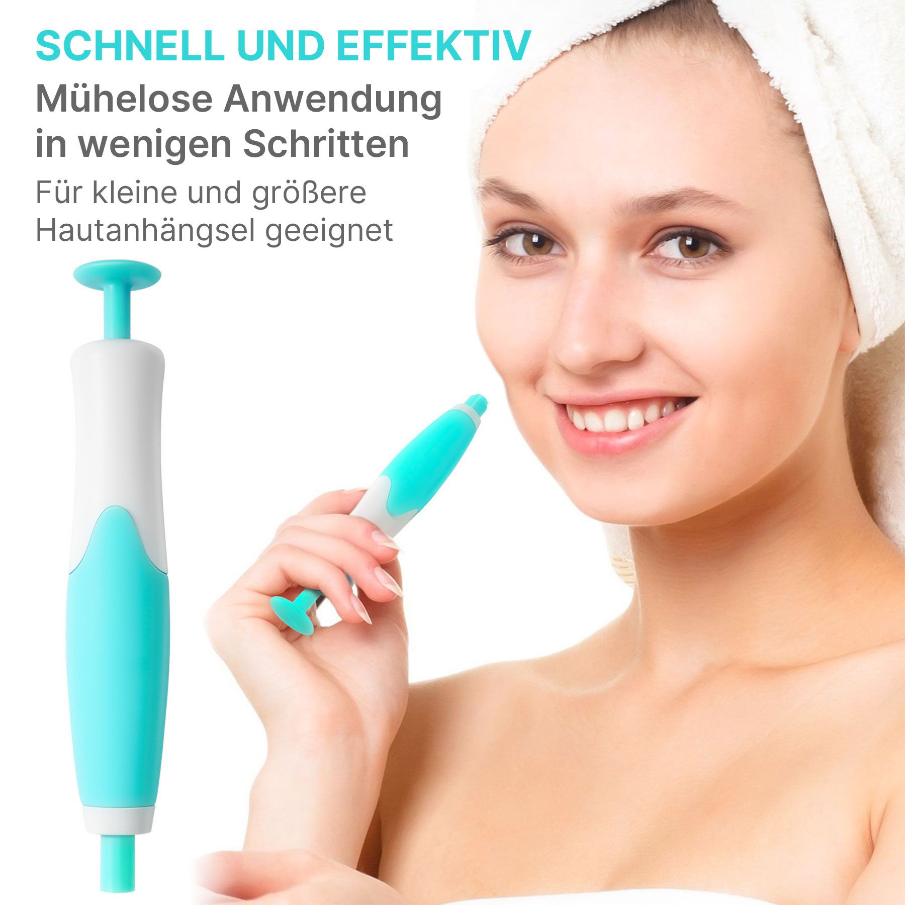 ALIVER Warzen-Behandlungsstift Entferner Skin Tag Removal Set 2in1 Anti Warzenentferner