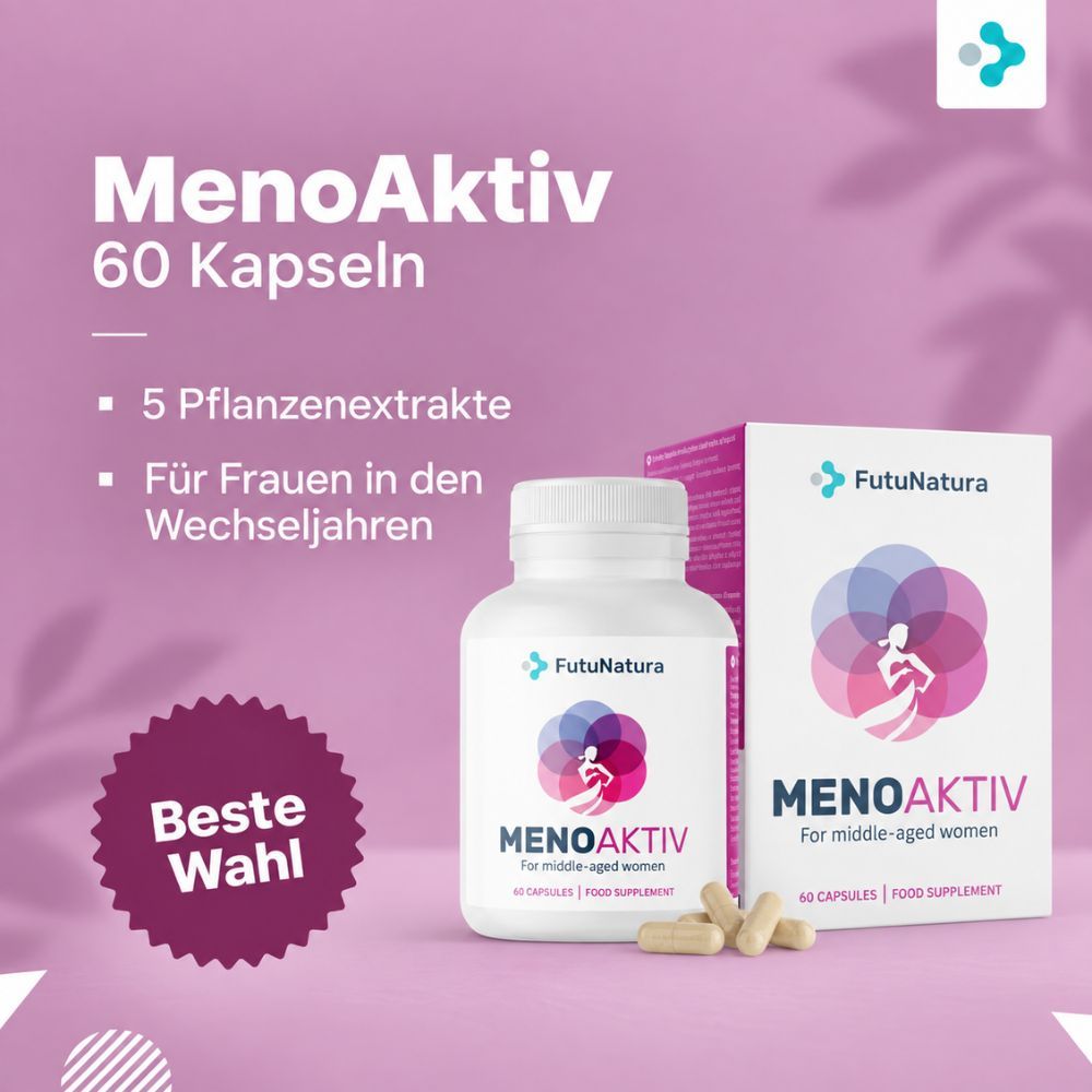 FutuNatura MenoAktiv: 60 Kapseln, 5 Pflanzenextrakte, "Beste Wahl".