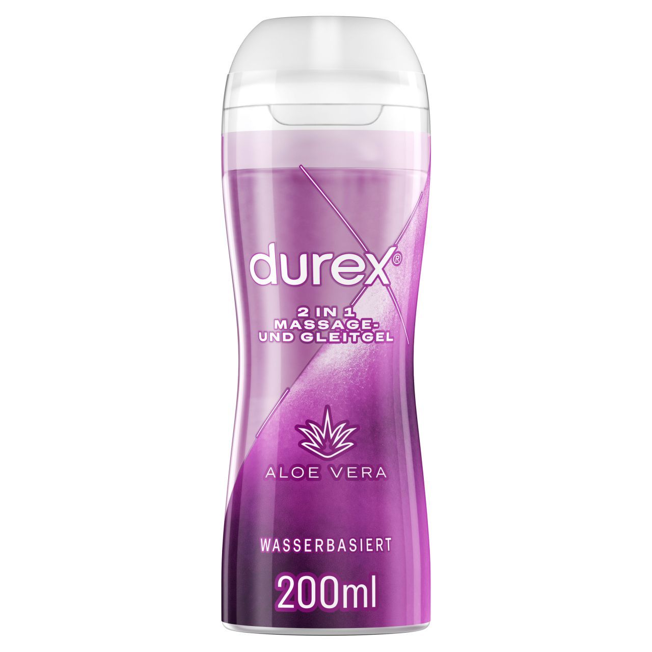Durex Play Massage 2in1 Gleitgel mit Aloe Vera, 200ml, wasserbasiert.