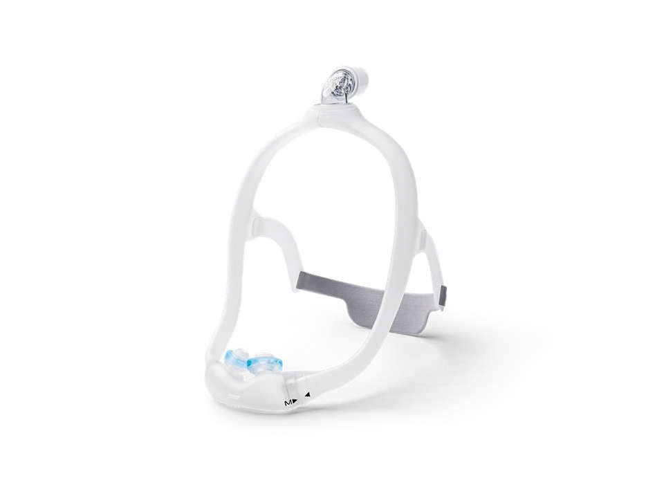 Philips  DreamWear Gelkissen-Nasenmaske mit Ausatemventil, Kopfband und 4 Maskenkissen