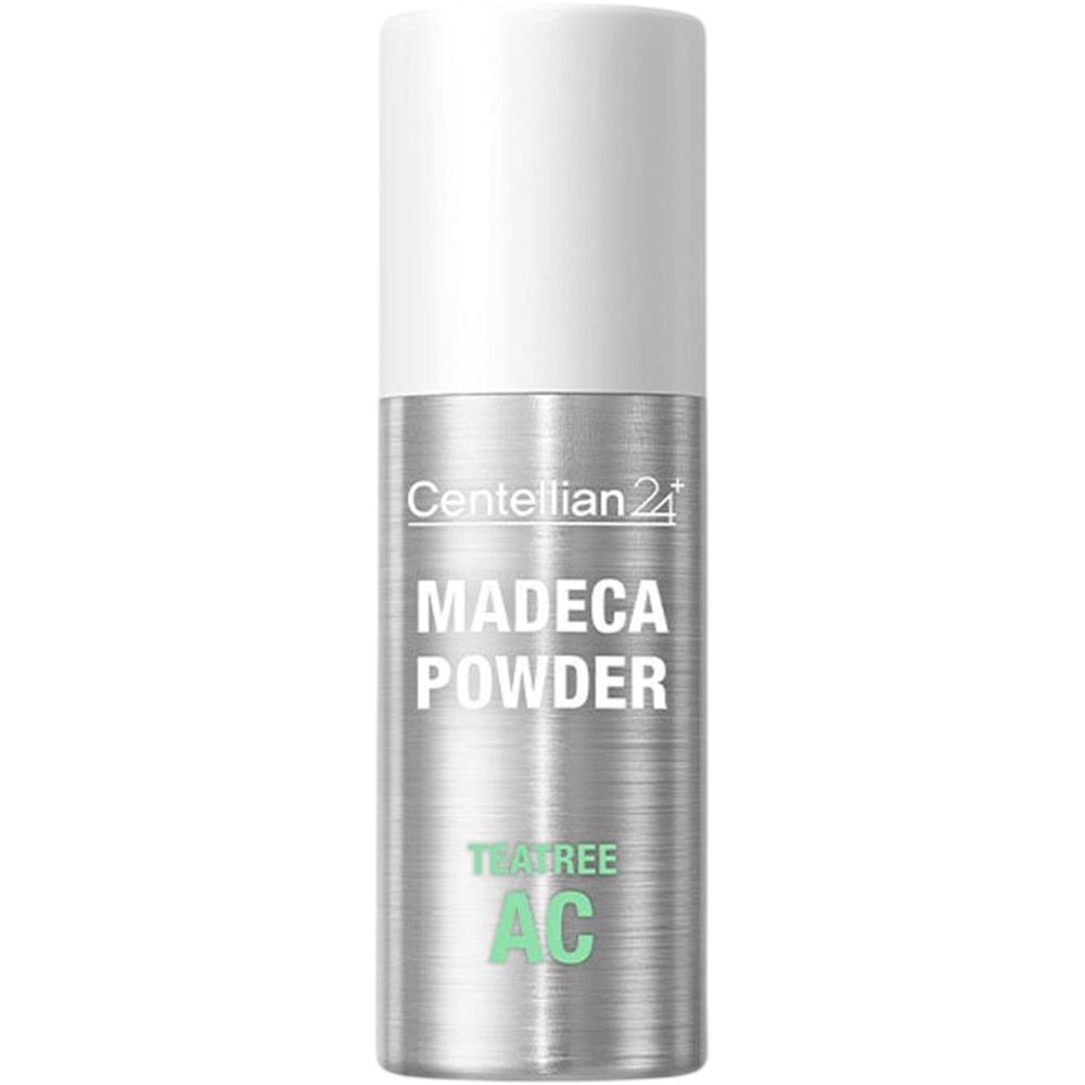 Centellian24 Madeca Powder TeaTree AC Flasche mit weißem Deckel.