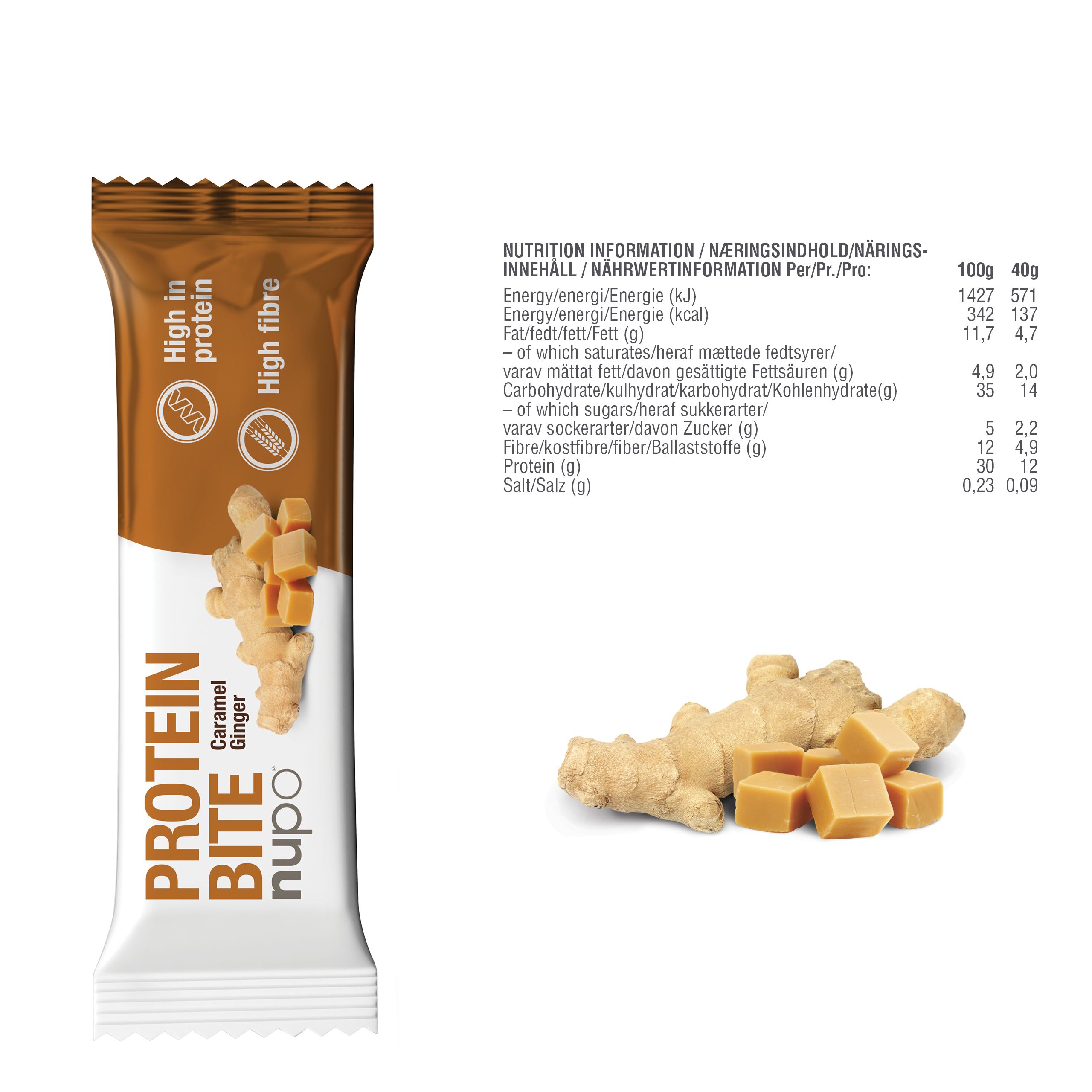 nupo Protein Bite Caramel Ginger
