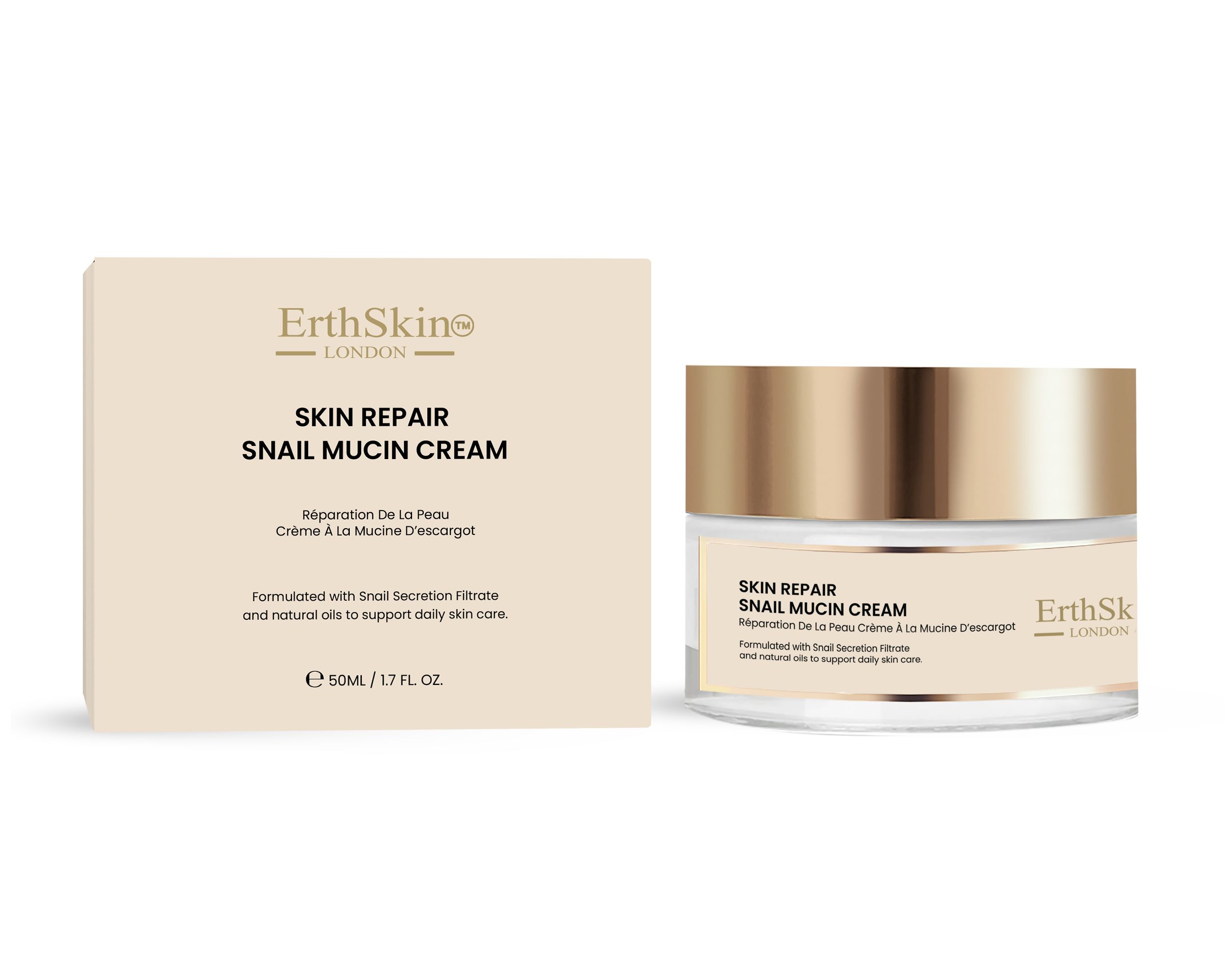 ErthSkin London Hautreparaturcreme mit Schneckenschleim