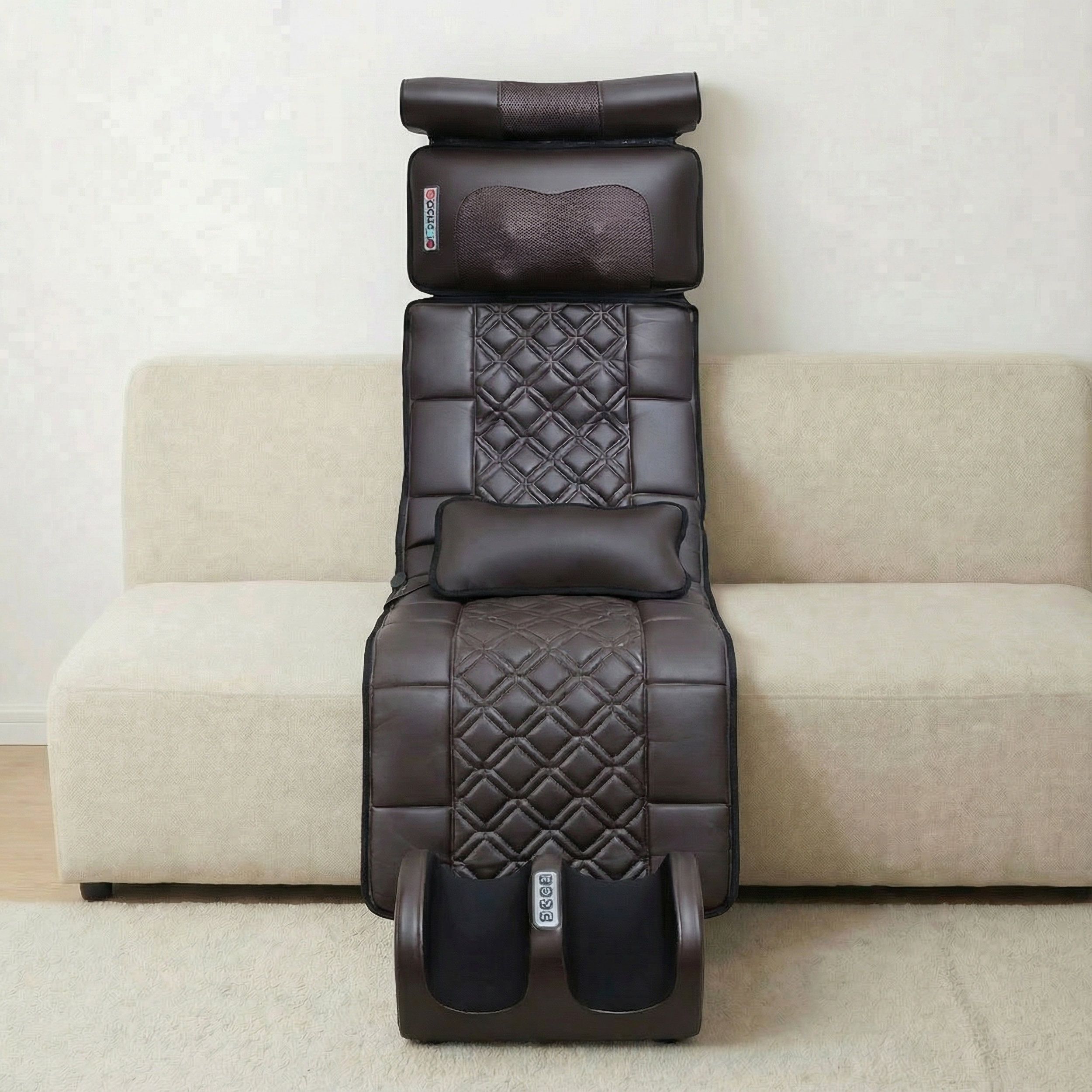 Beheizte Ganzkörper-Massagematte – Vibrationen, Nacken-Knetmassage & Ganzkörpermassage