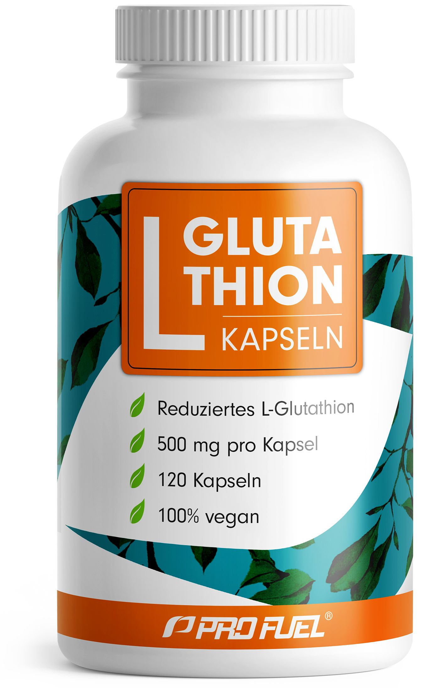 ProFuel - L-GLUTATHION Kapseln - optimal hochdosiert mit 500 mg L-Glutathion in GSH-Form 120 St