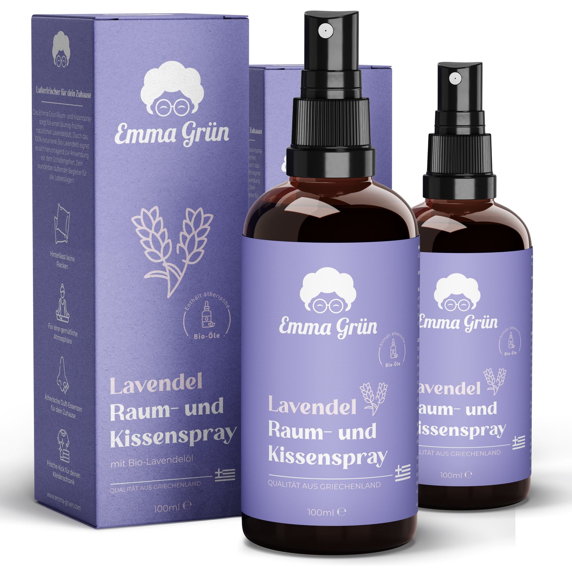 Emma Grün® Lavendel Raumspray & Kissenspray Bio