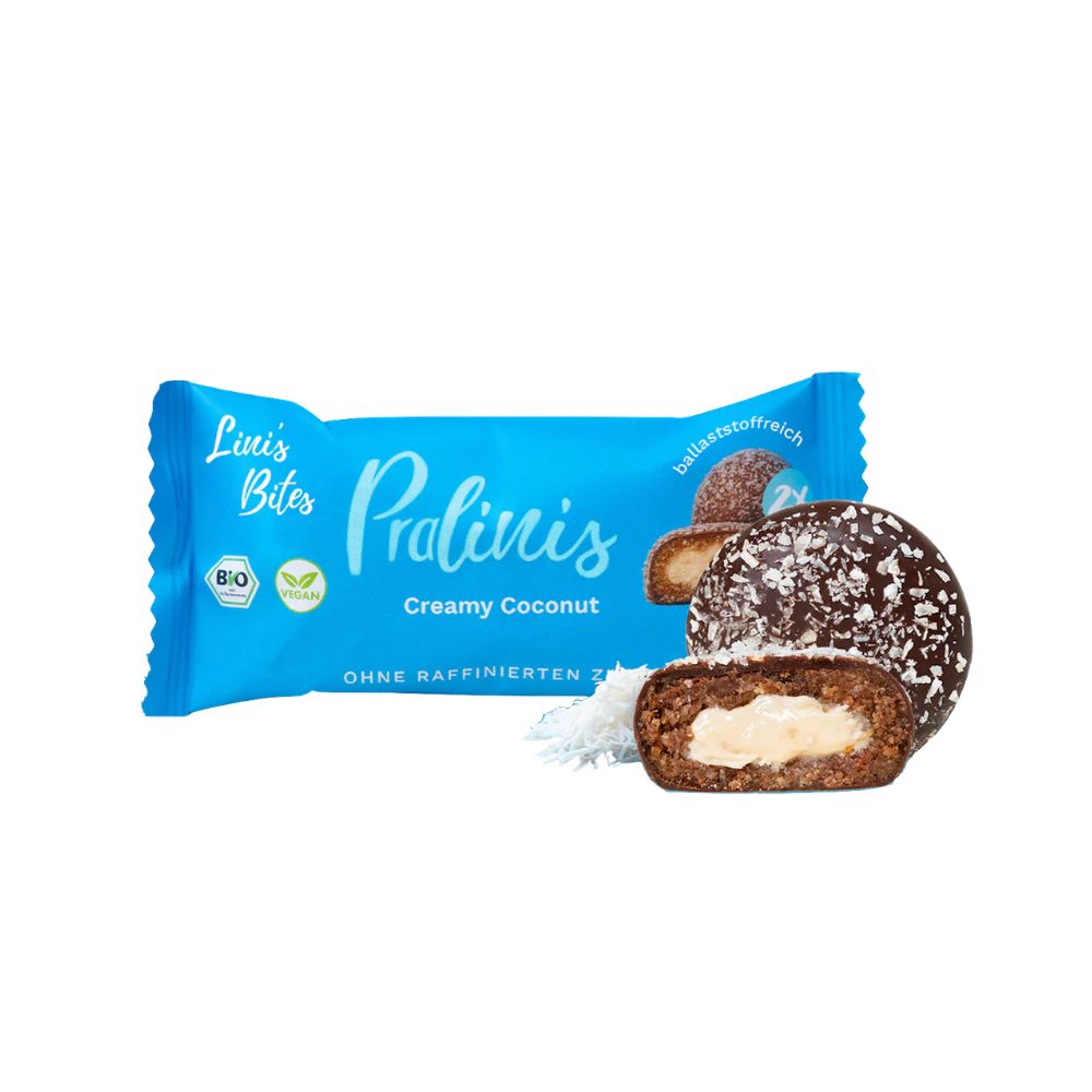 Lini's Bites Pralinis Creamy Coconut Bio Dattel-Kugeln