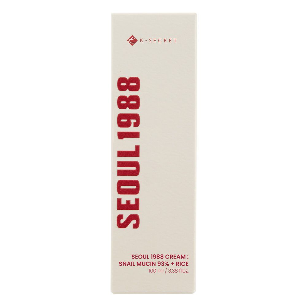Verpackung der SEOUL 1988 Cream mit Produktinformationen.