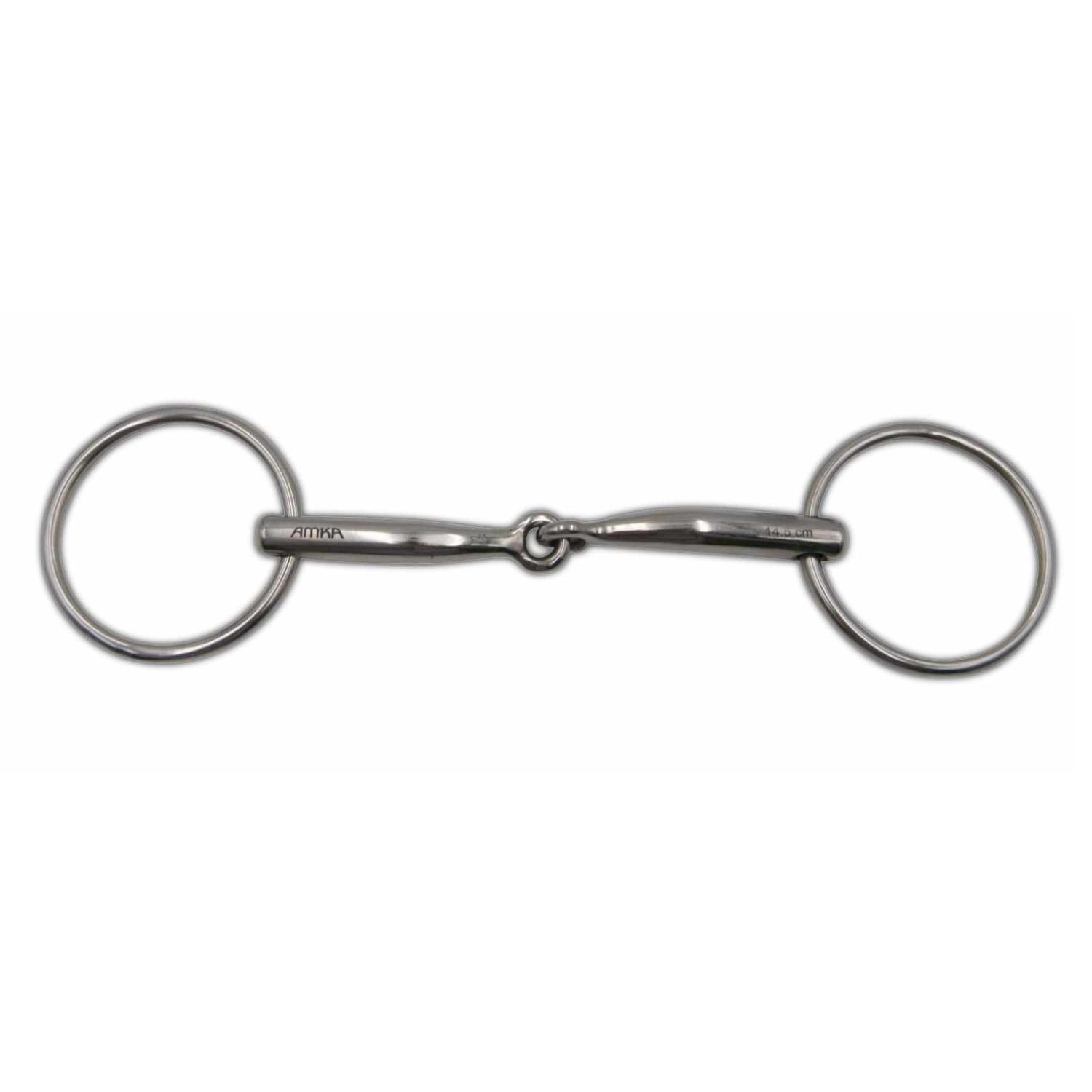 Metall-Gebiss mit zwei Ringen.