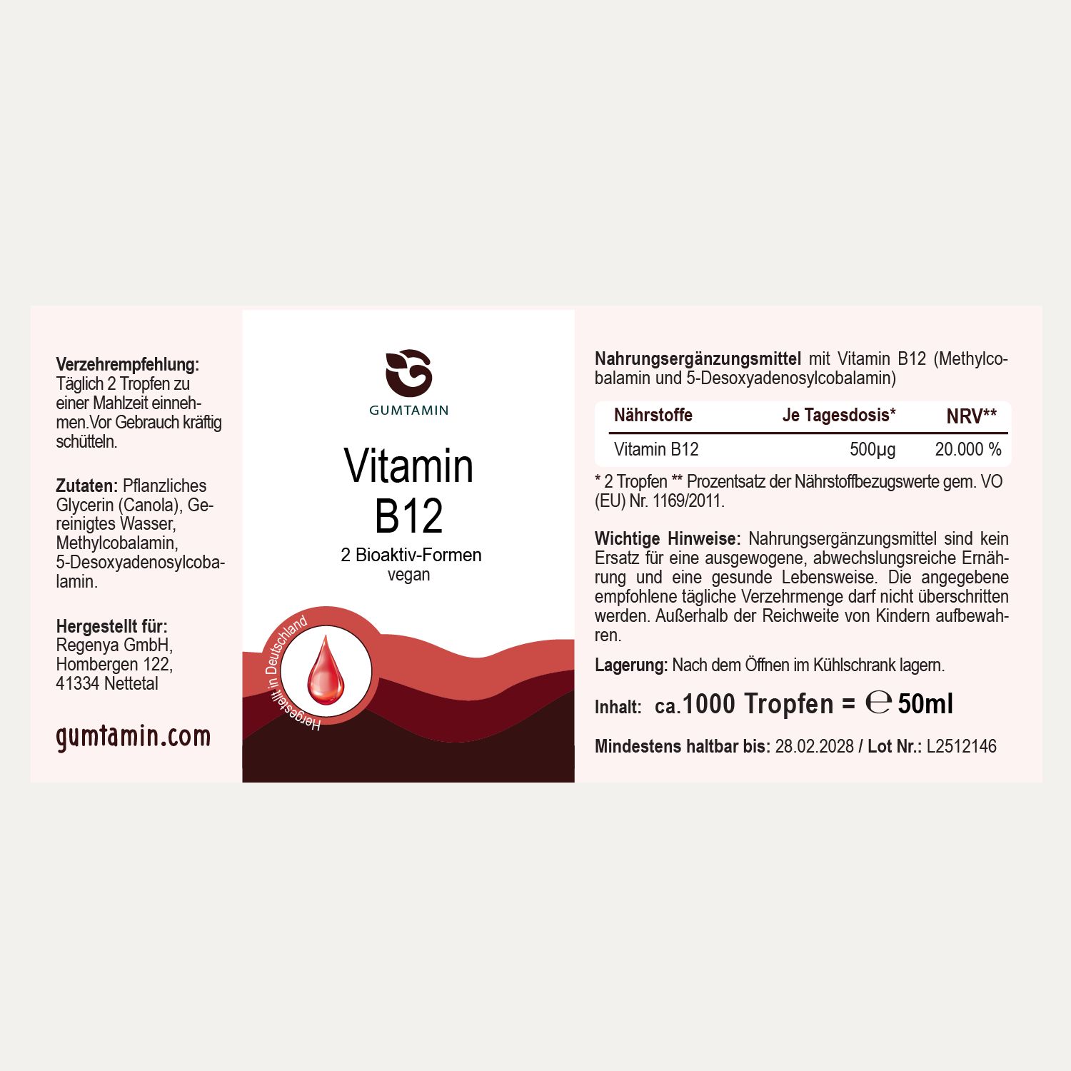 Gumtamin Vitamin B12 Tropfen