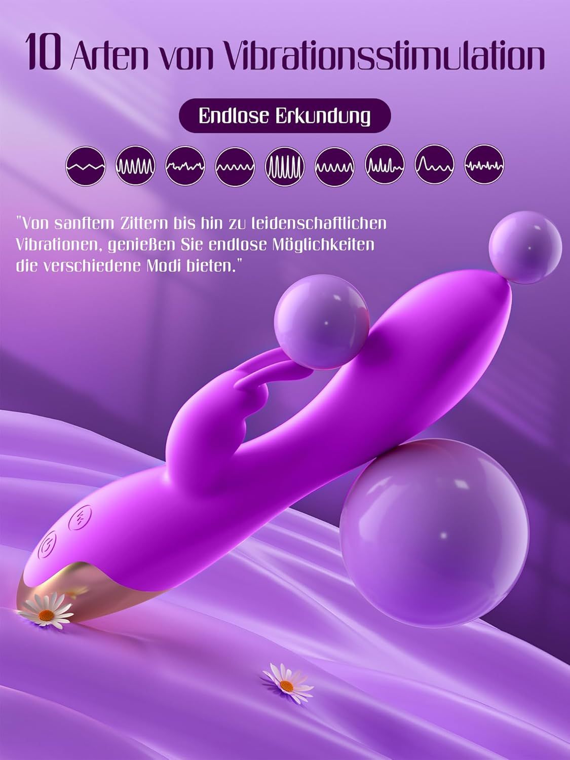 HIVEFUN Diloschwanz G Punkt Vibrator violett