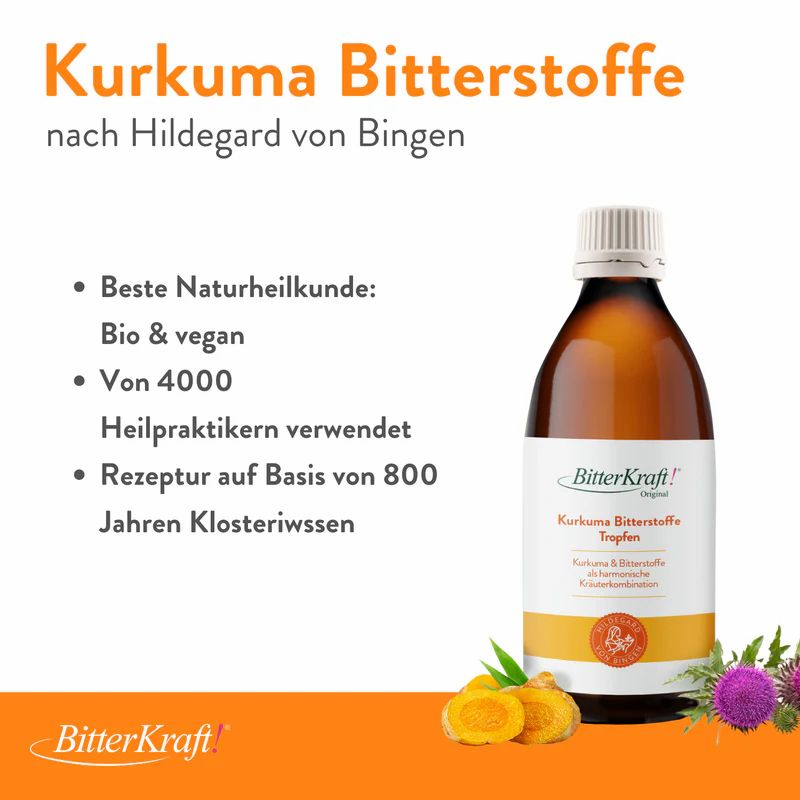 BitterKraft! Original Kurkuma Bitterstoffe Tropfen