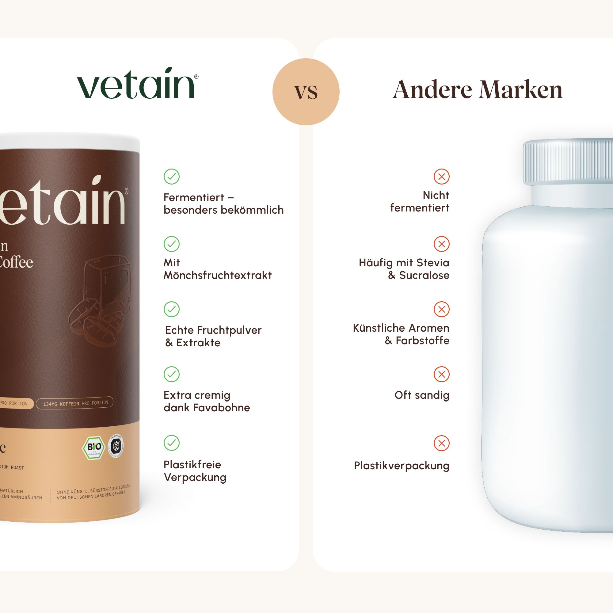 Vorteile der Fermentation von VETAIN Vegan Protein für Verträglichkeit und Geschmack.