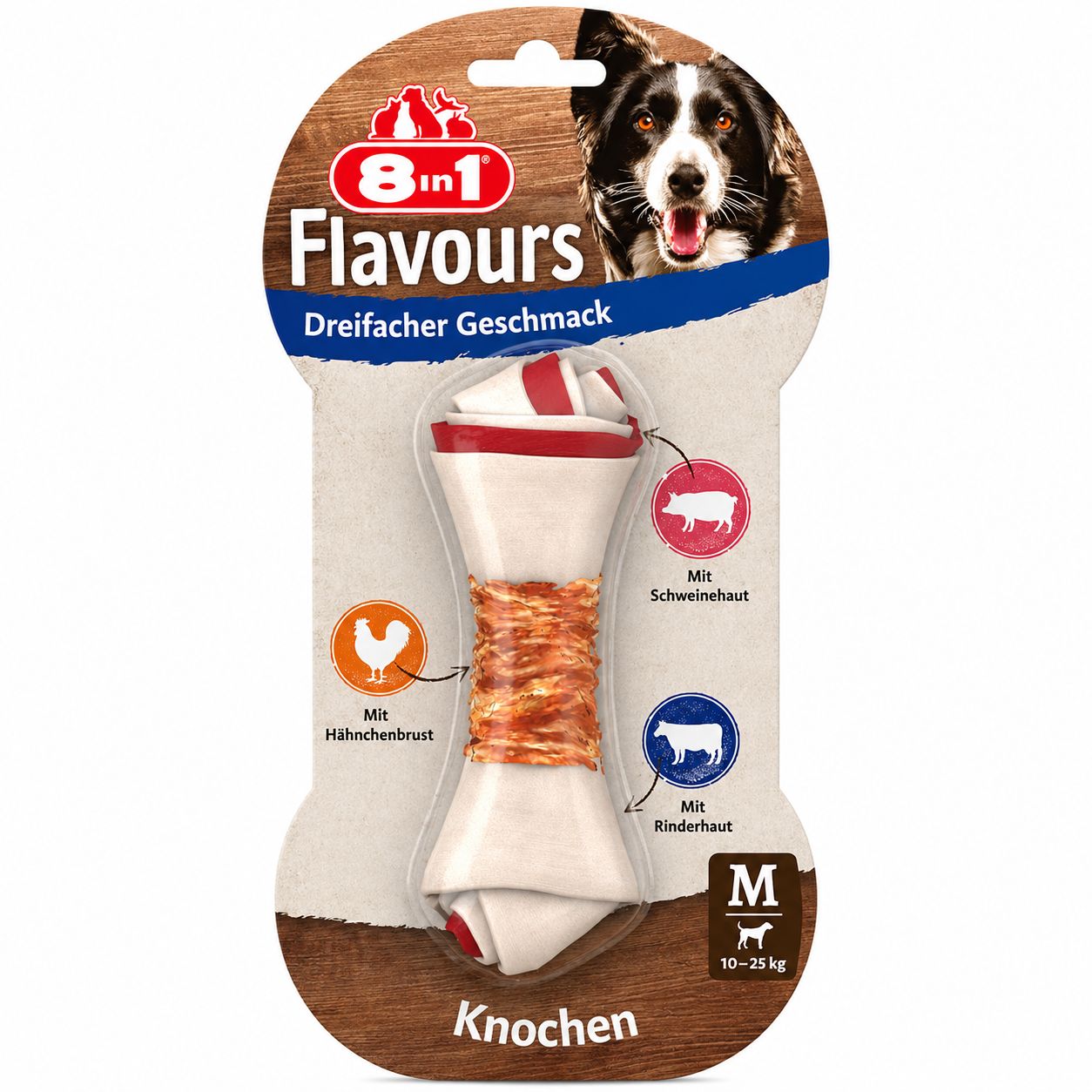 8in1 Triple Flavour Knochen M