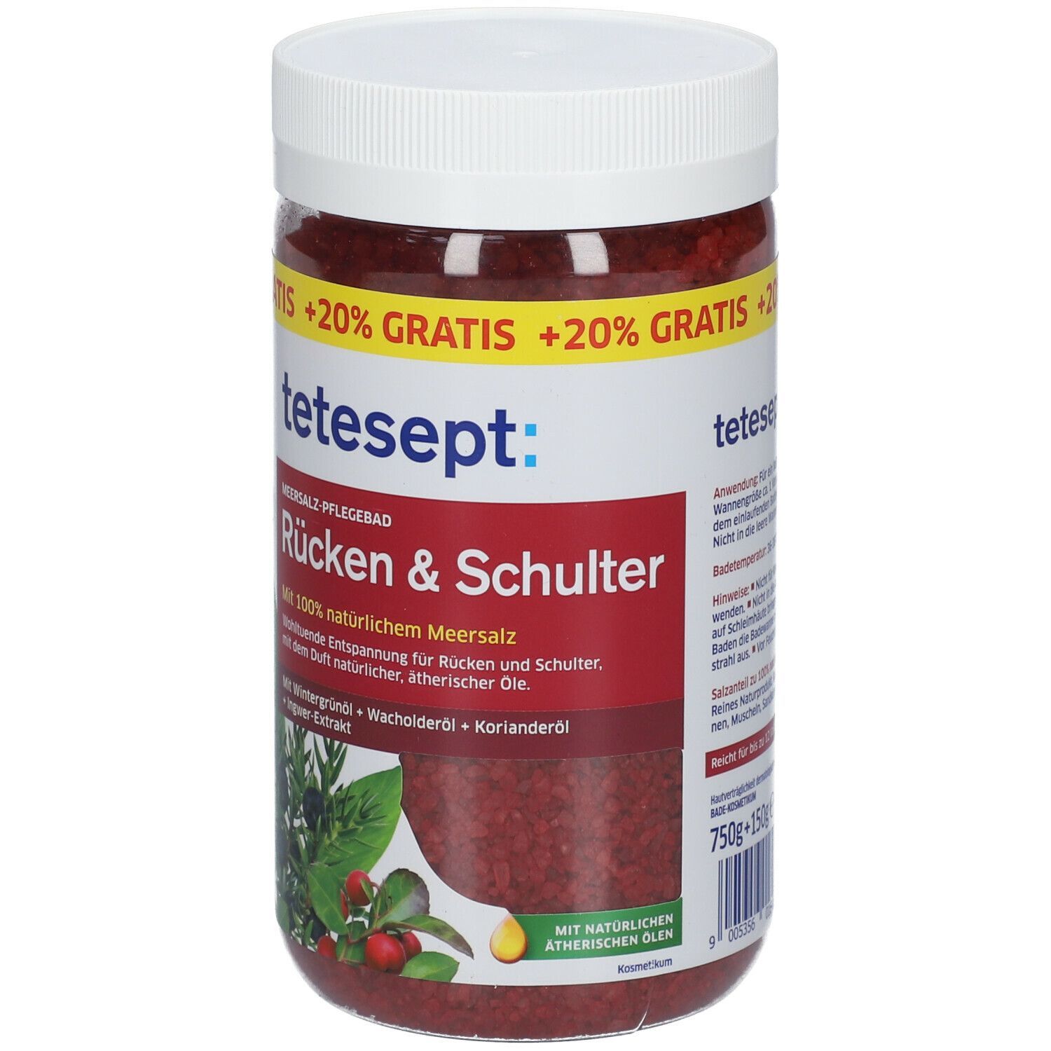 tetesept® MEERSALZ-PFLEGEBAD Rücken & Schulter