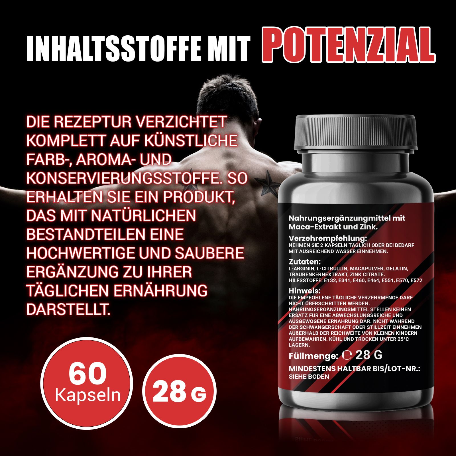 Saint Nutrition® | Anabilox Kapseln | Muskelaufbau mit Maca Extrakt