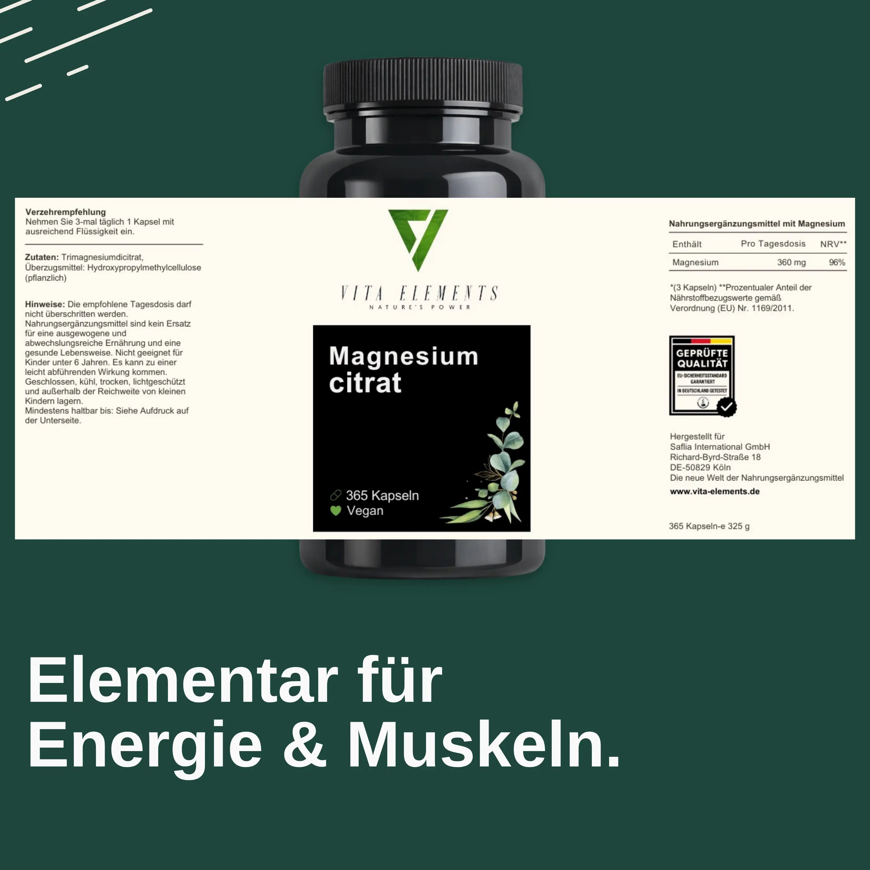 Vita Elements Magnesiumcitrat