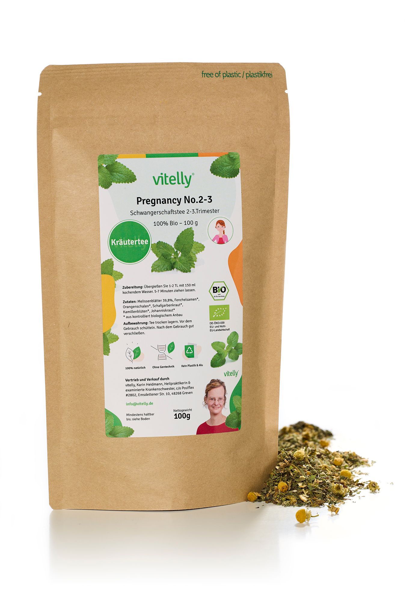 vitelly Bio Schwangerschafts Tee Pregnancy No. 2-3 (XXL Pack)