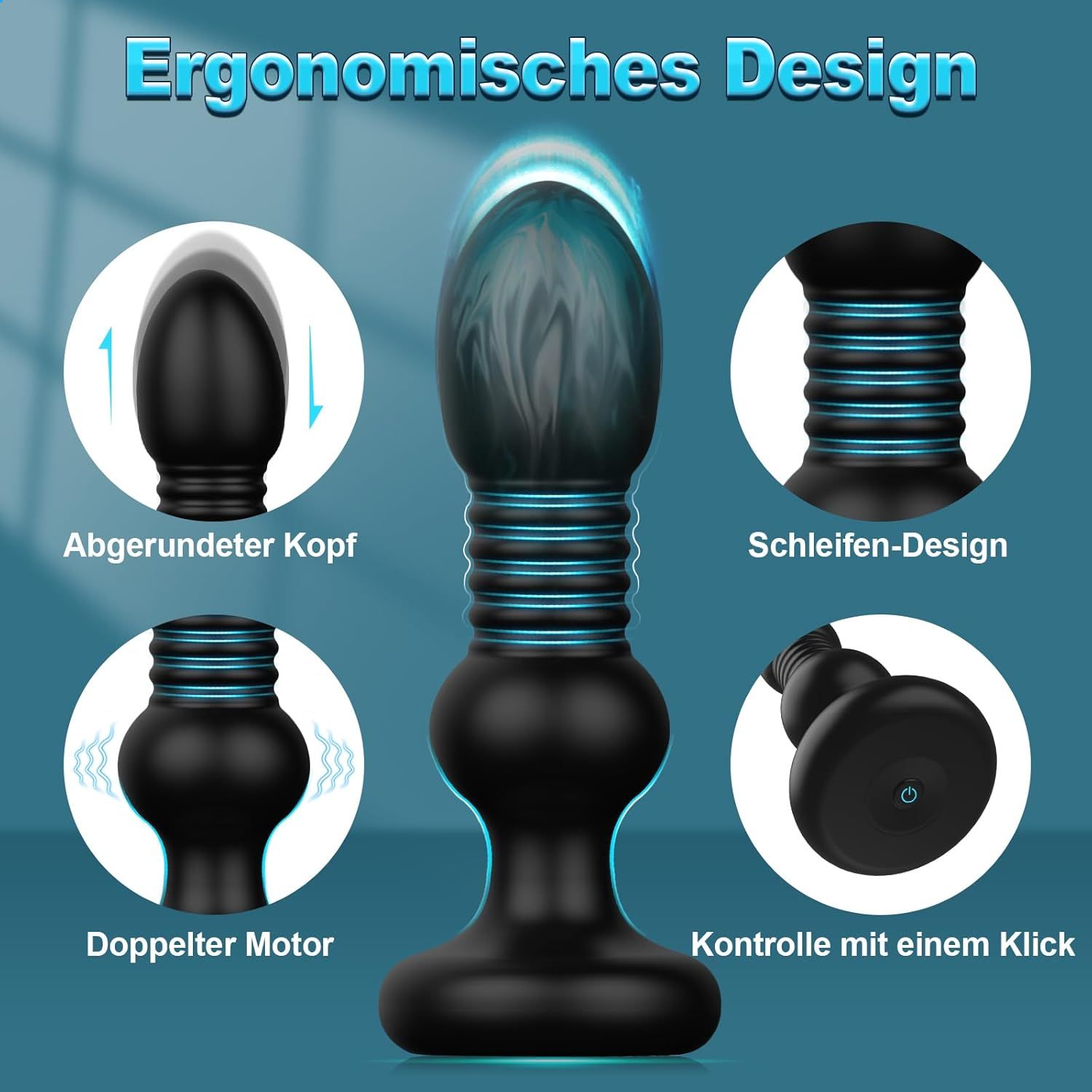 YICOCO Analvibratoren für Mann Analplug Sexspielzeug