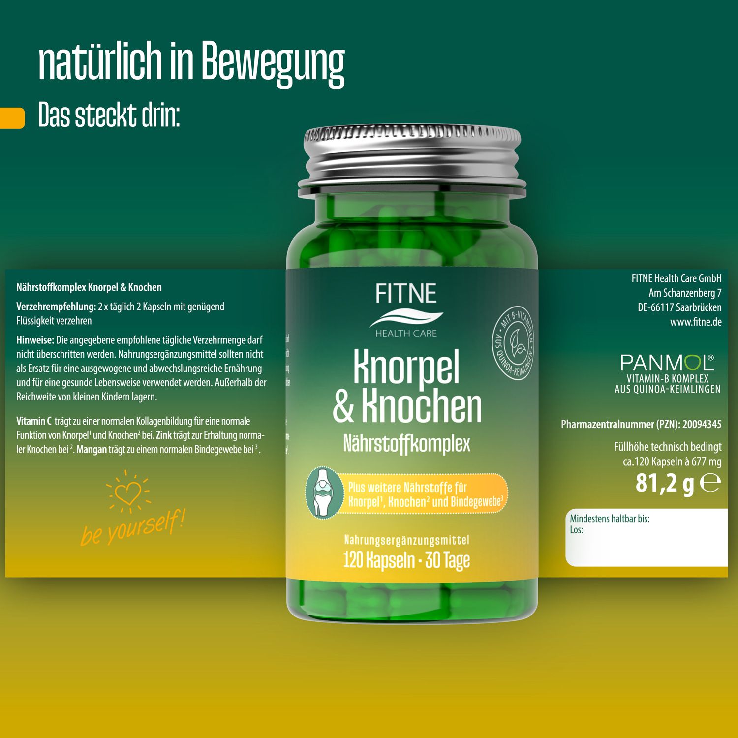 FITNE Nährstoffkomplex Knorpel & Knochen