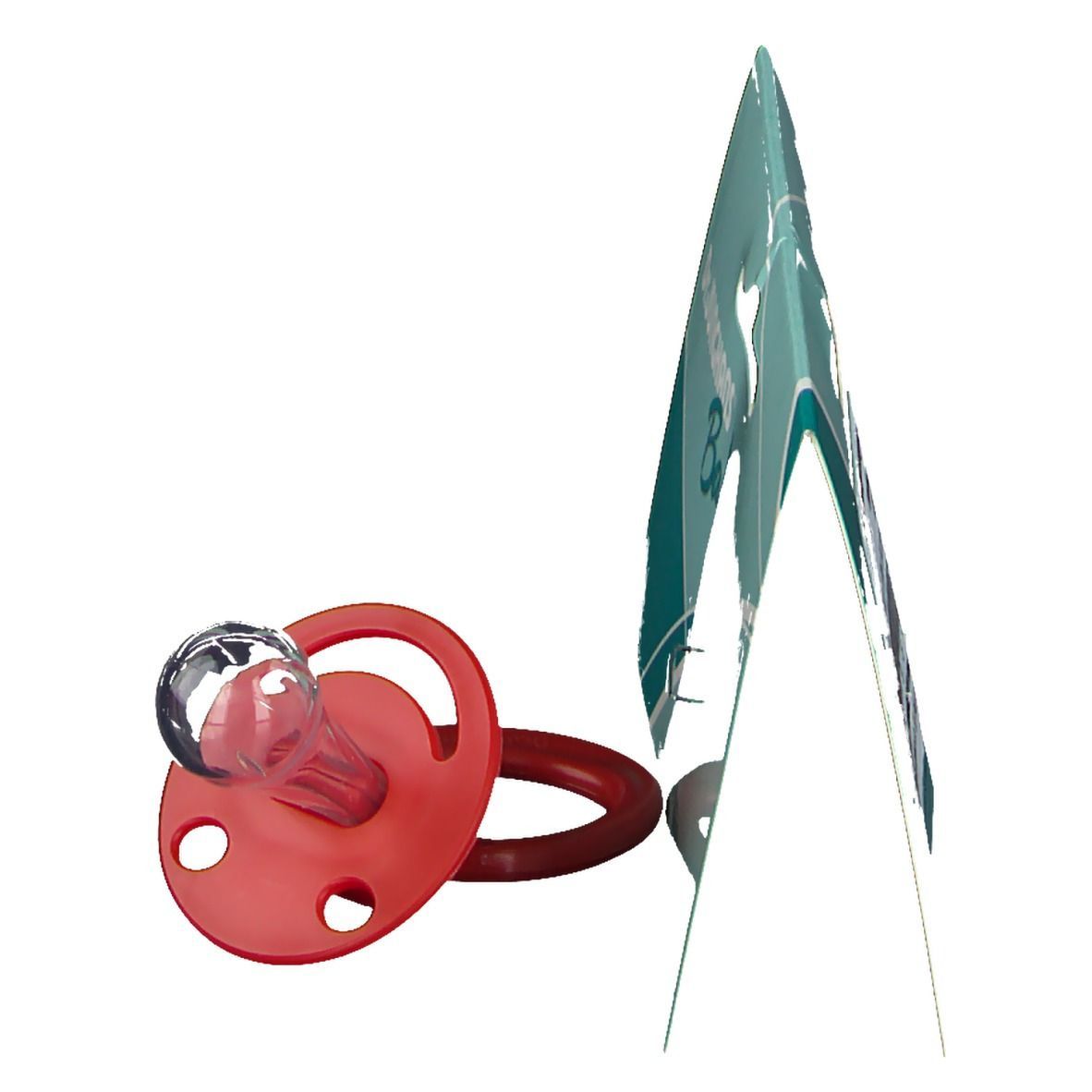 Dr. Junghans® Beruhigungssauger kirschform Universal Silikon rot