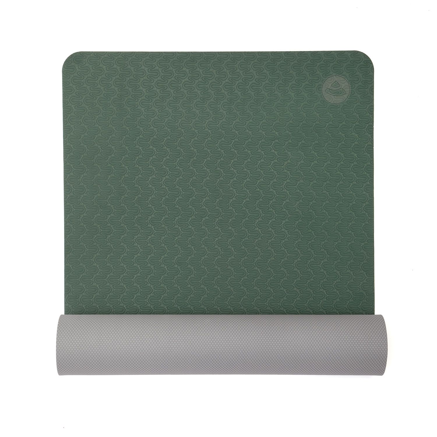 Yogamatte Lotus Pro, TPE dunkelgrün/anthrazit  942-NGR