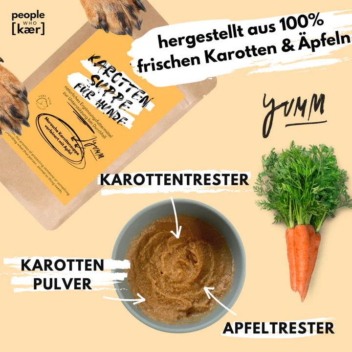 Sparset "Welpenstarter" Gelenkpulver Welpe + Morosche Karottensuppe - People Who Kaer