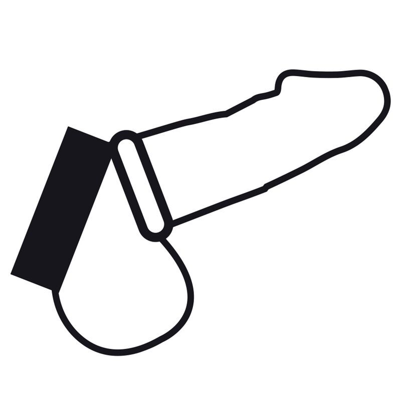 Darkness - Penis- und Hodenring  Metallring für Ausdauer