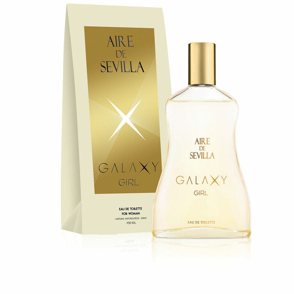 Parfümflasche und Verpackung. Flasche mit goldenem Verschluss. Verpackung mit Logo und Produktnamen.