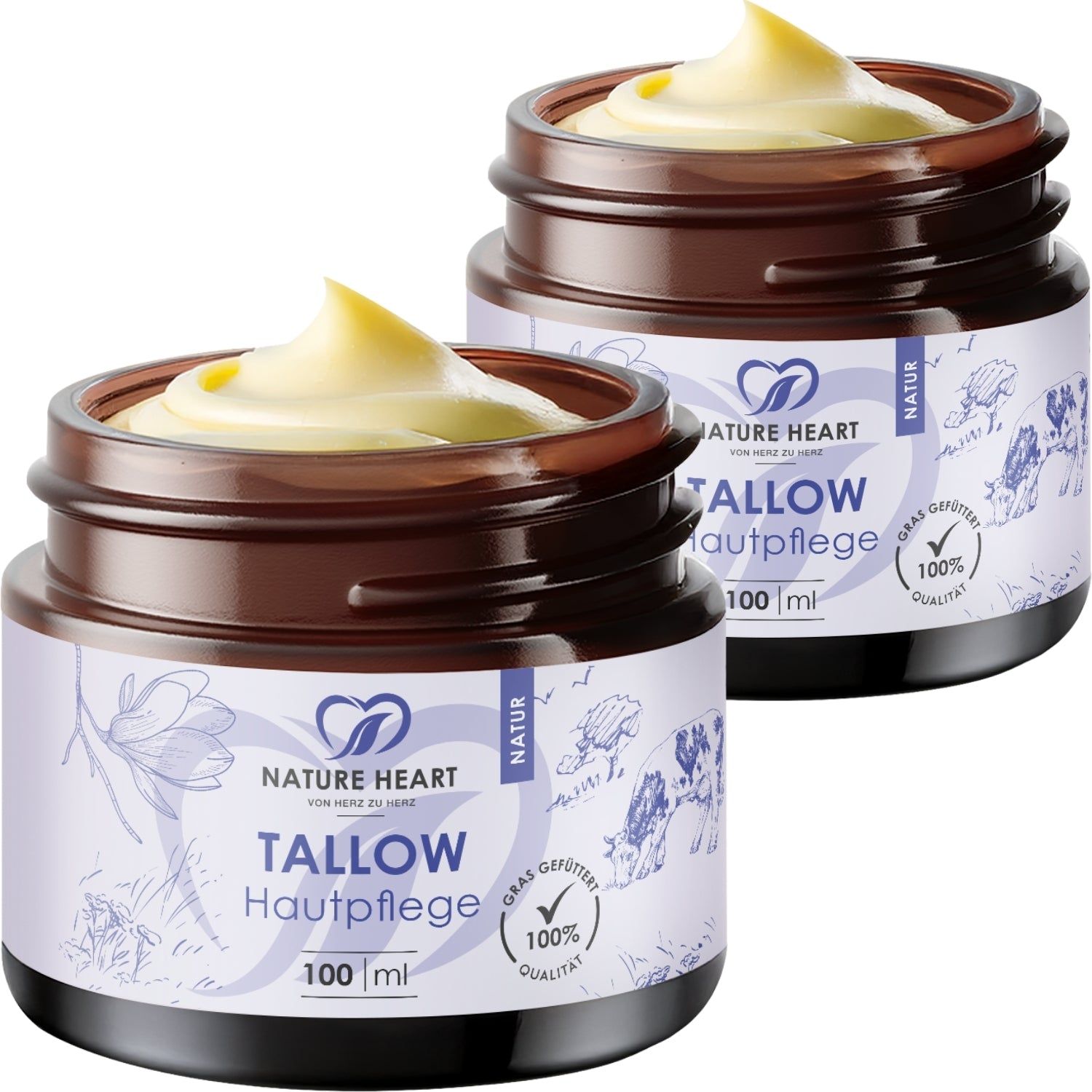Nature Heart Tallow Hautpflege Natur