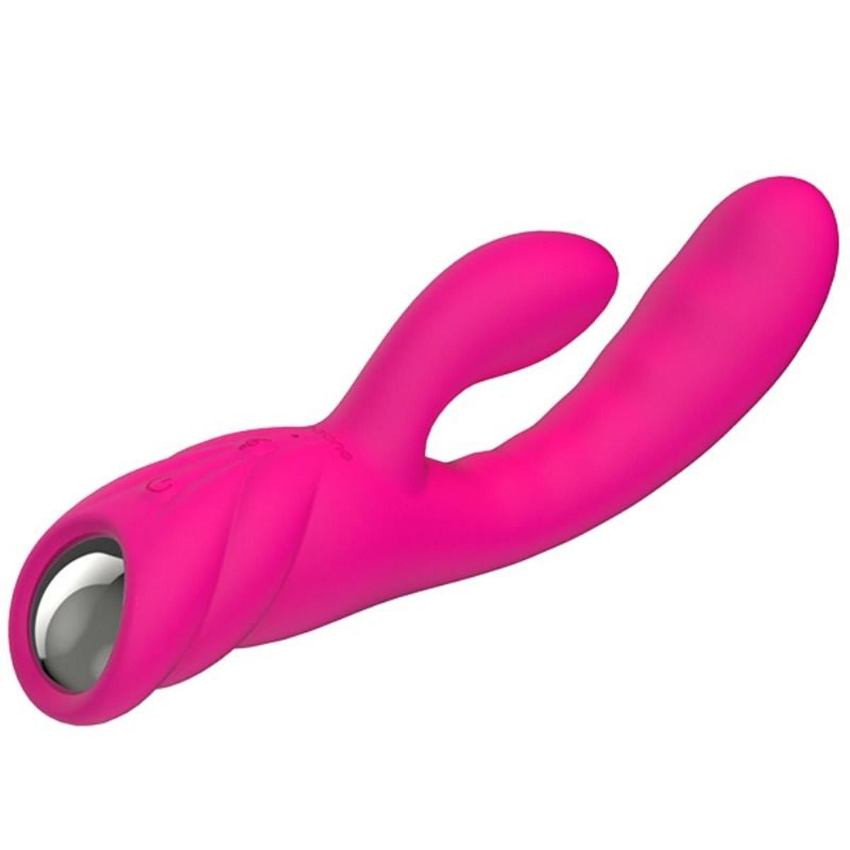 Rabbitvibrator "Pure" mit Wärmefunktion, 20,7 cm | 7 Vibrationsmodi | Nalone