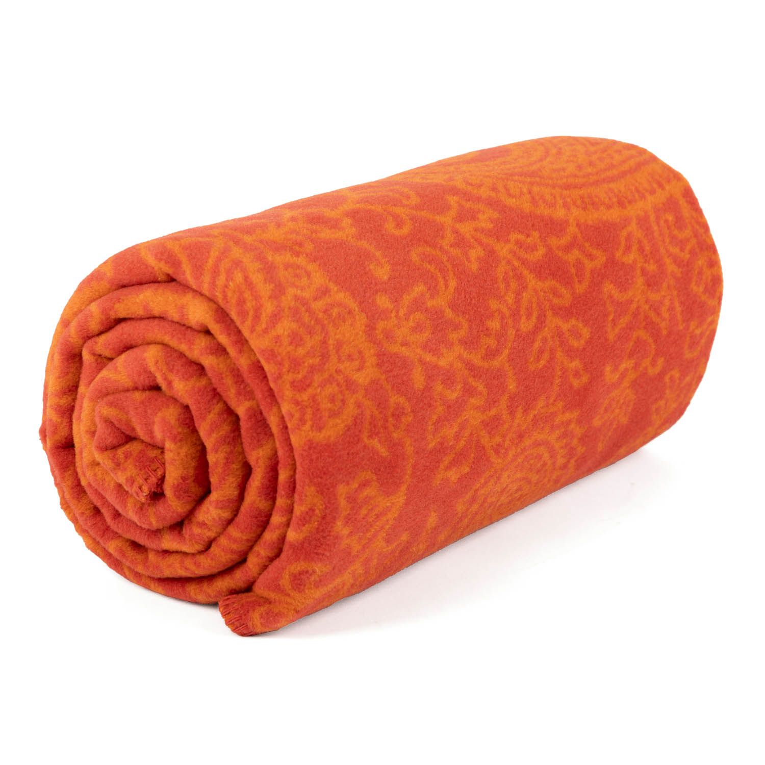bodhi Paisley Kuscheldecke, orange